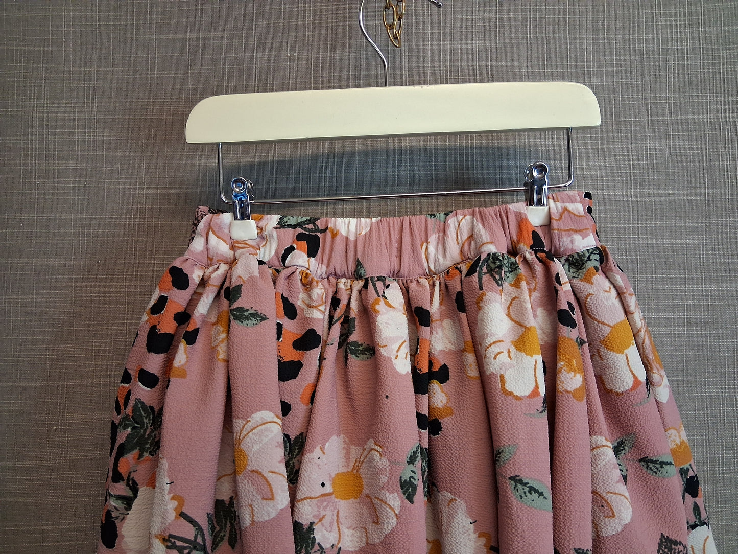 Angel & Rocket Pink Floral Skirt Age 7 Years Lined