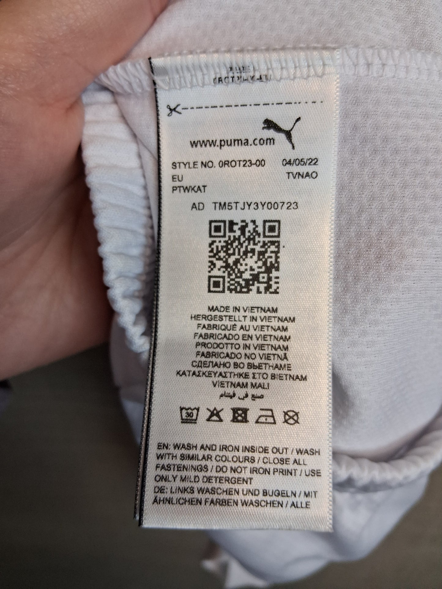 Puma Boys White Sports Shorts Age 12-18 Months