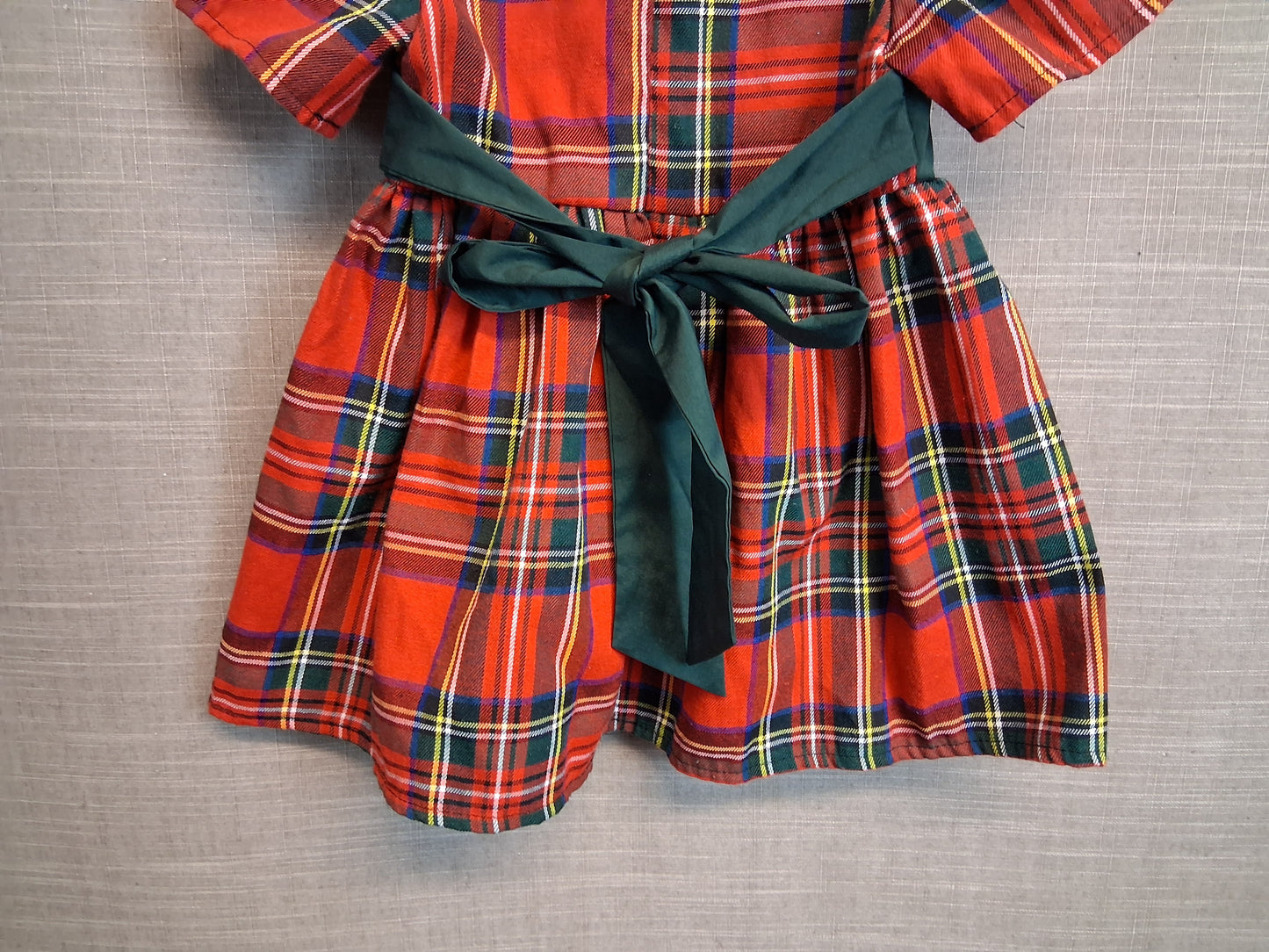 Shein Girls Red Tarten Dress Short Sleeve Age 18-24 Months