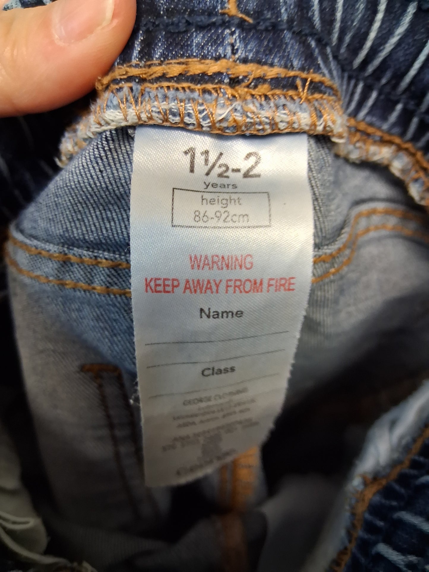 George Boys Blue Denim Jeans Age 18-24 Months