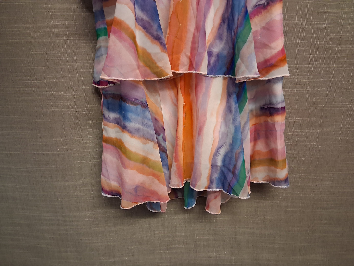 Next Girls Layered Tiered Sleeveless Dress Age 10 Years Multicolour