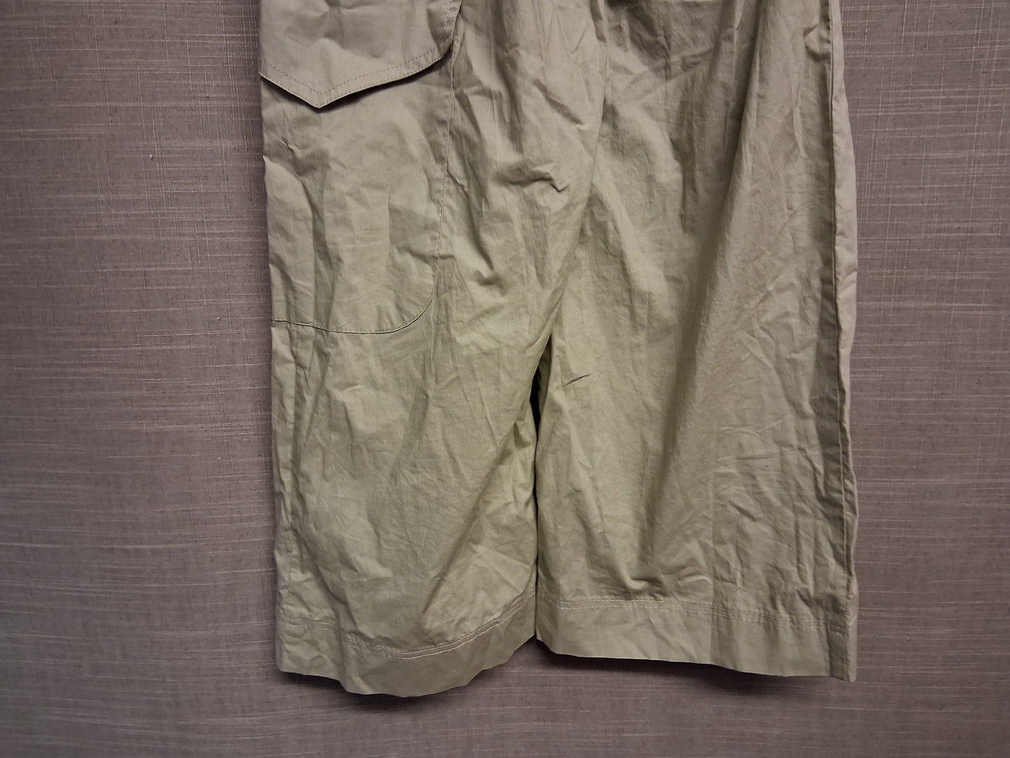 Zara Girls Khaki Wide Leg Cargo Trousers Age 9 years