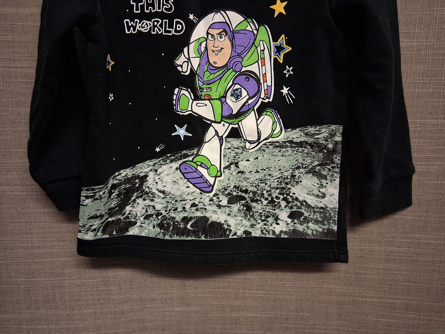 Disney Toy Story Sweater Black Long Sleeve Age 12-18 Months Buzz Lightyear