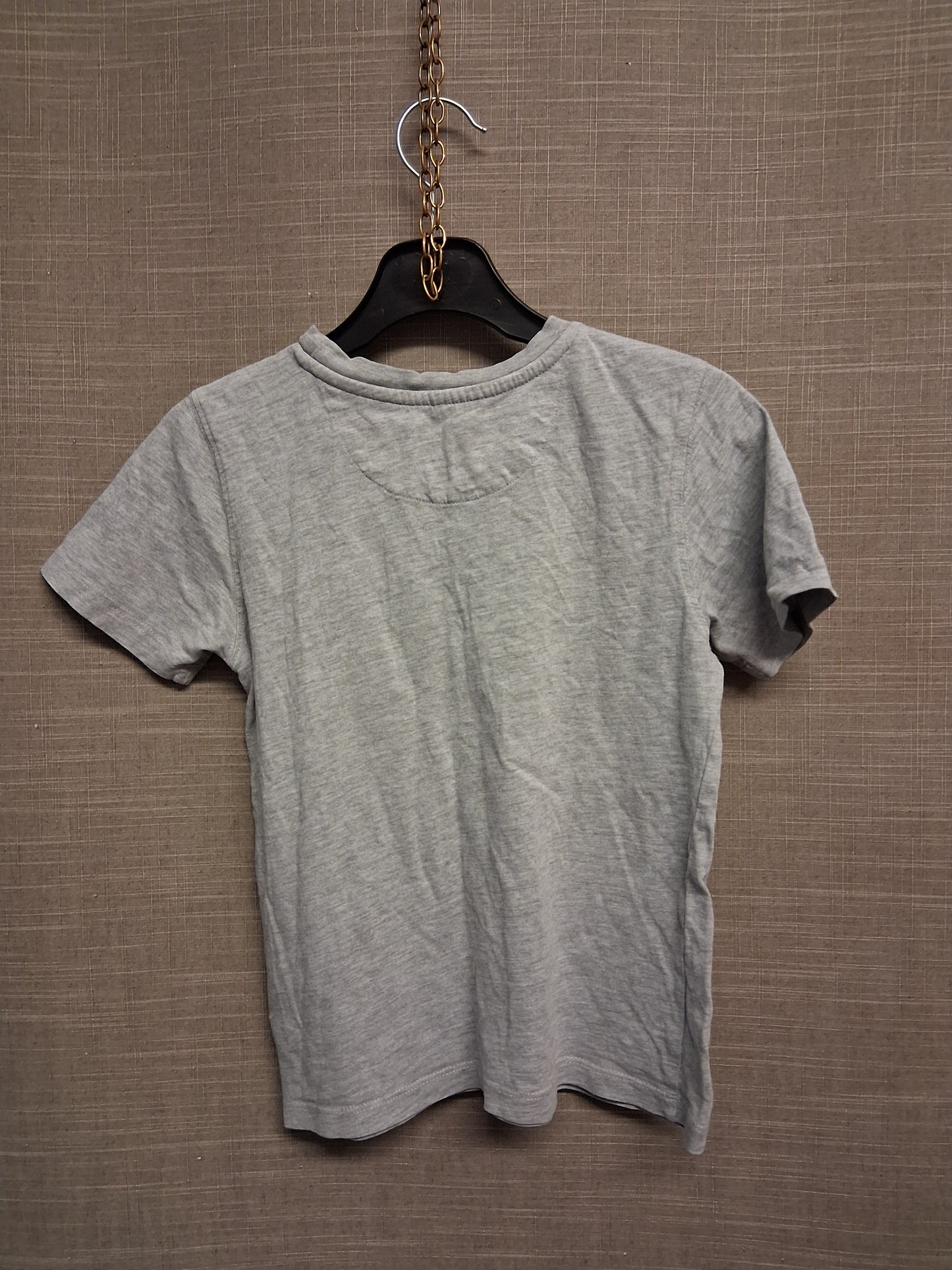 Crew Clothing Boys T-Shirt Short Sleeve Grey 100% Cotton Age 6-7 Years