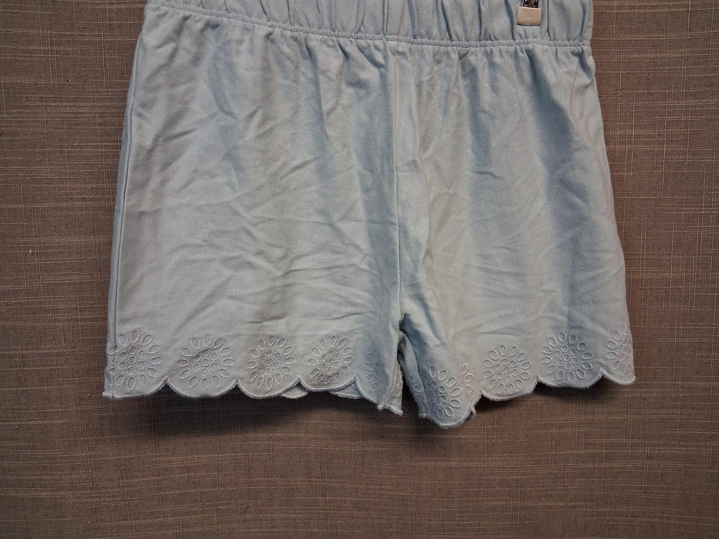 V by Very Girls Blue Scalloped Edge Shorts Age 6-7 Years
