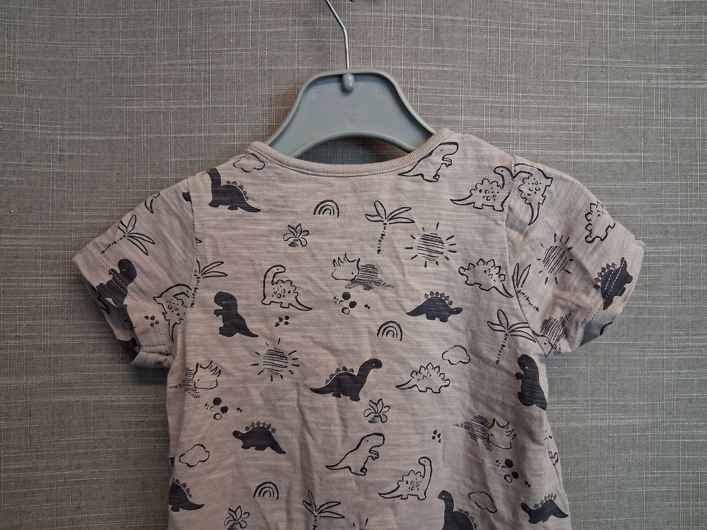 Next Boys Beige Dinosaur T-Shirt Age 6-9 Months