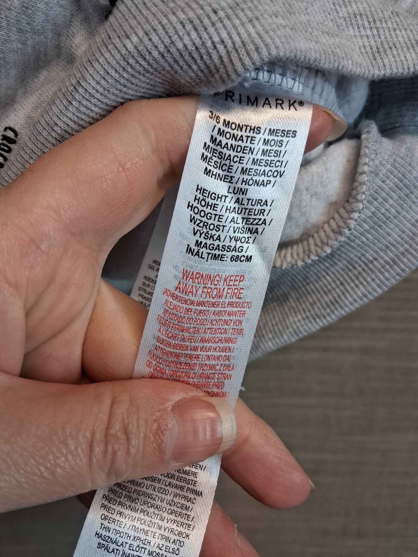 Boys Crocodile Theme Sweater Grey Age 3-6 Months