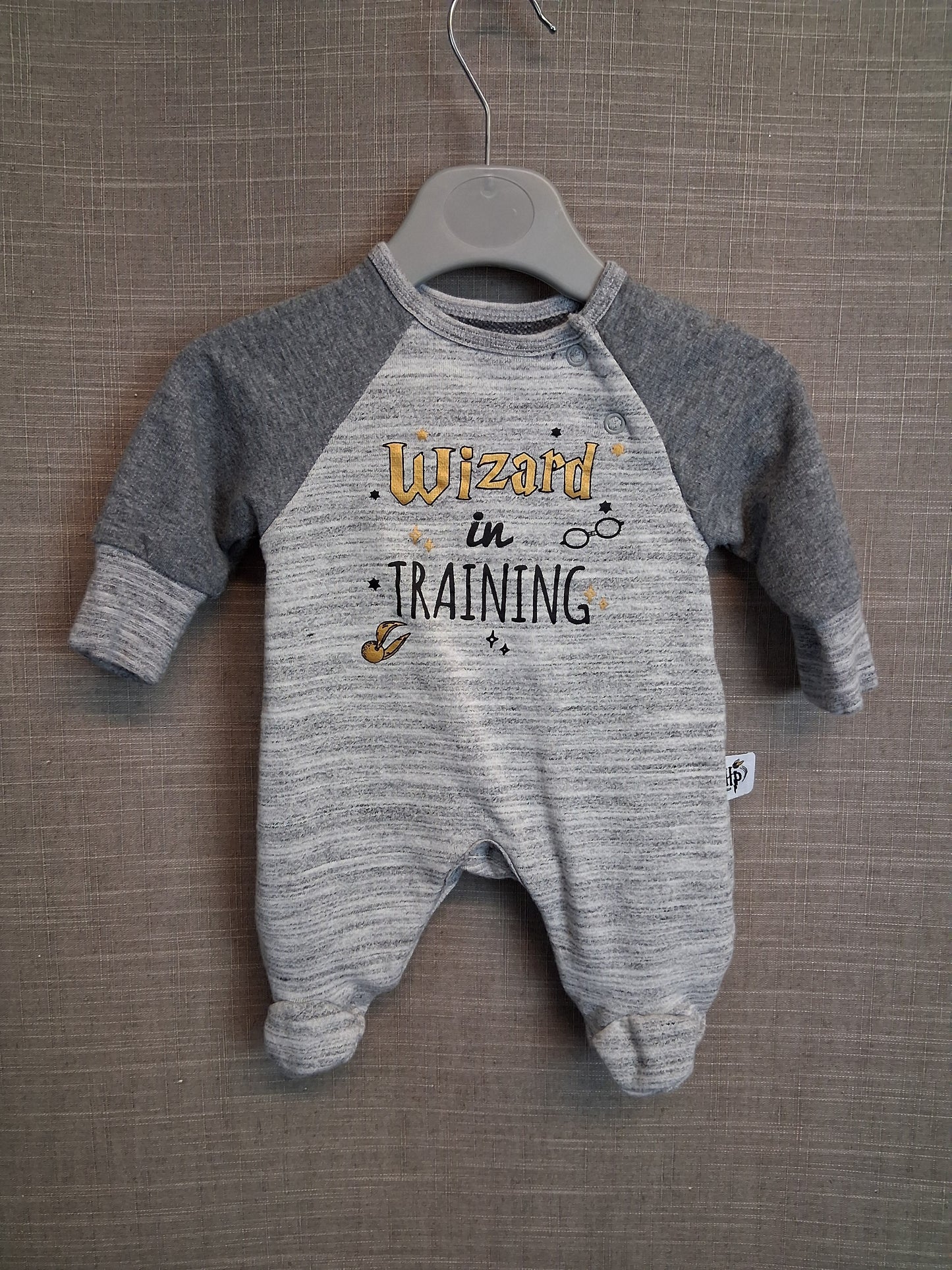 Primark Harry Potter Grey Sleepsuit Age Tiny Baby
