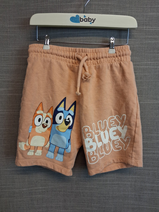 George Bluey Orange Jersey Shorts Age 4-5 Years