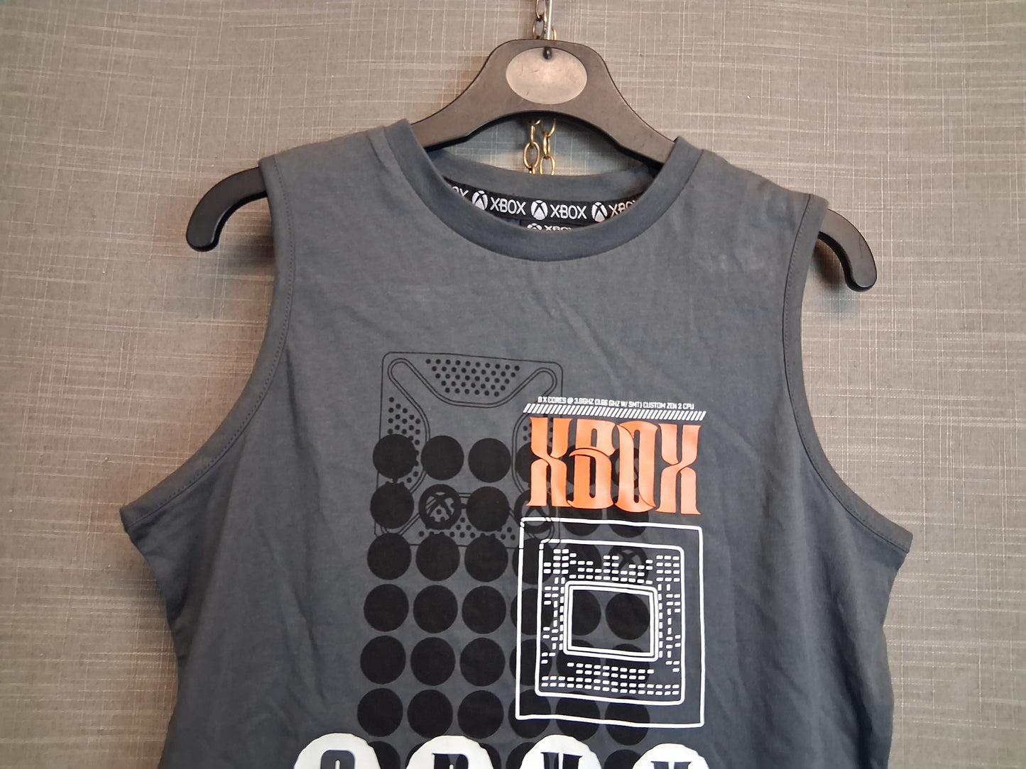 George Playstation Boys Grey Sleeveless Tank Vest Top Size 9-10 Years