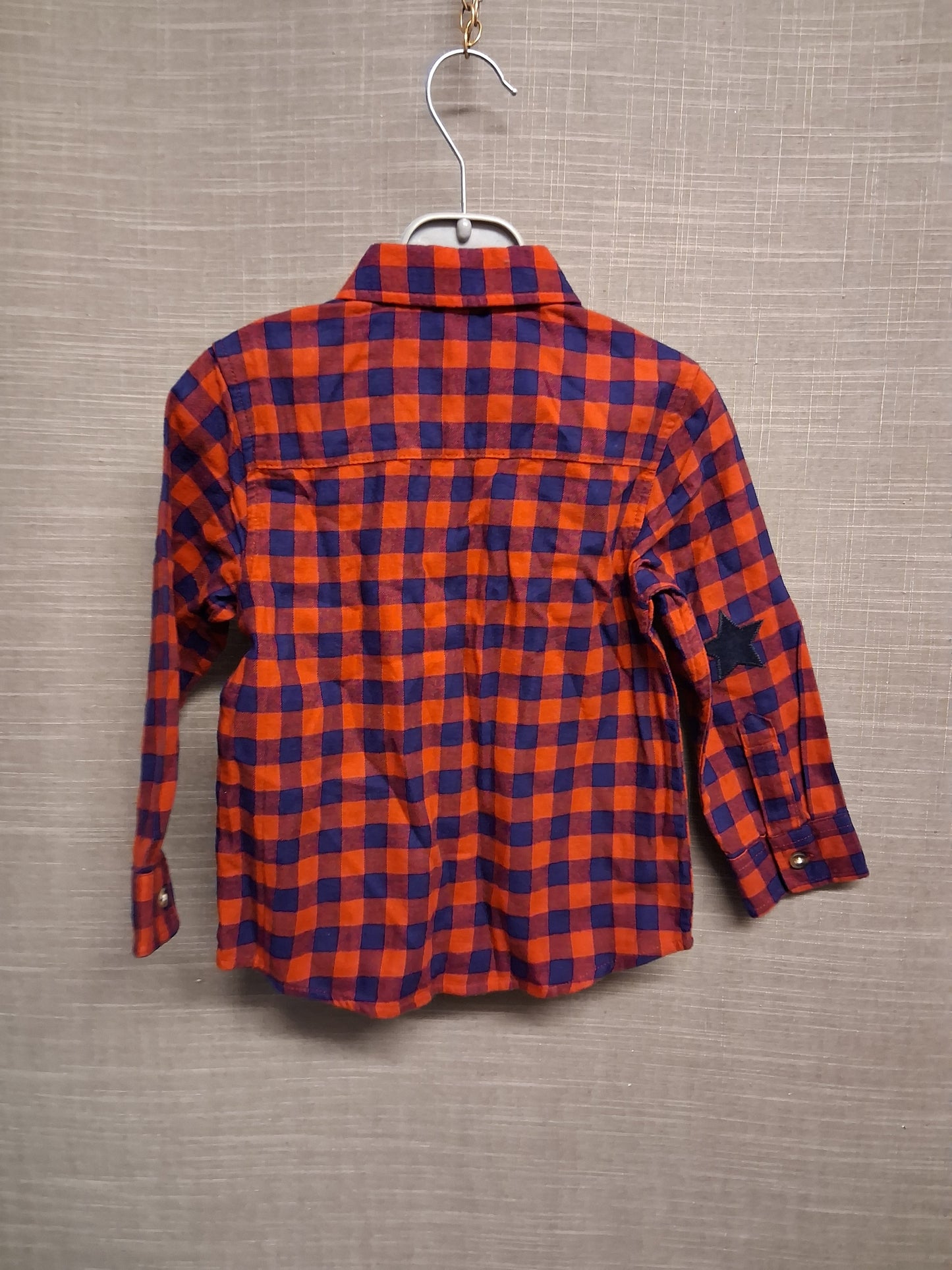 Next Boys Red Blue Check Long Sleeve Shirt Age 18-24 Months New