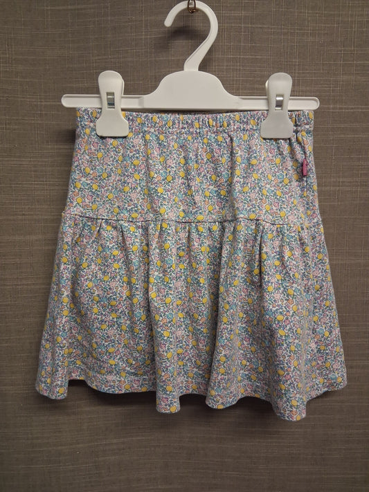 JoJo Maman Bebe Girls Skorts Multicolour Floral Jersey Age 5-6 Years