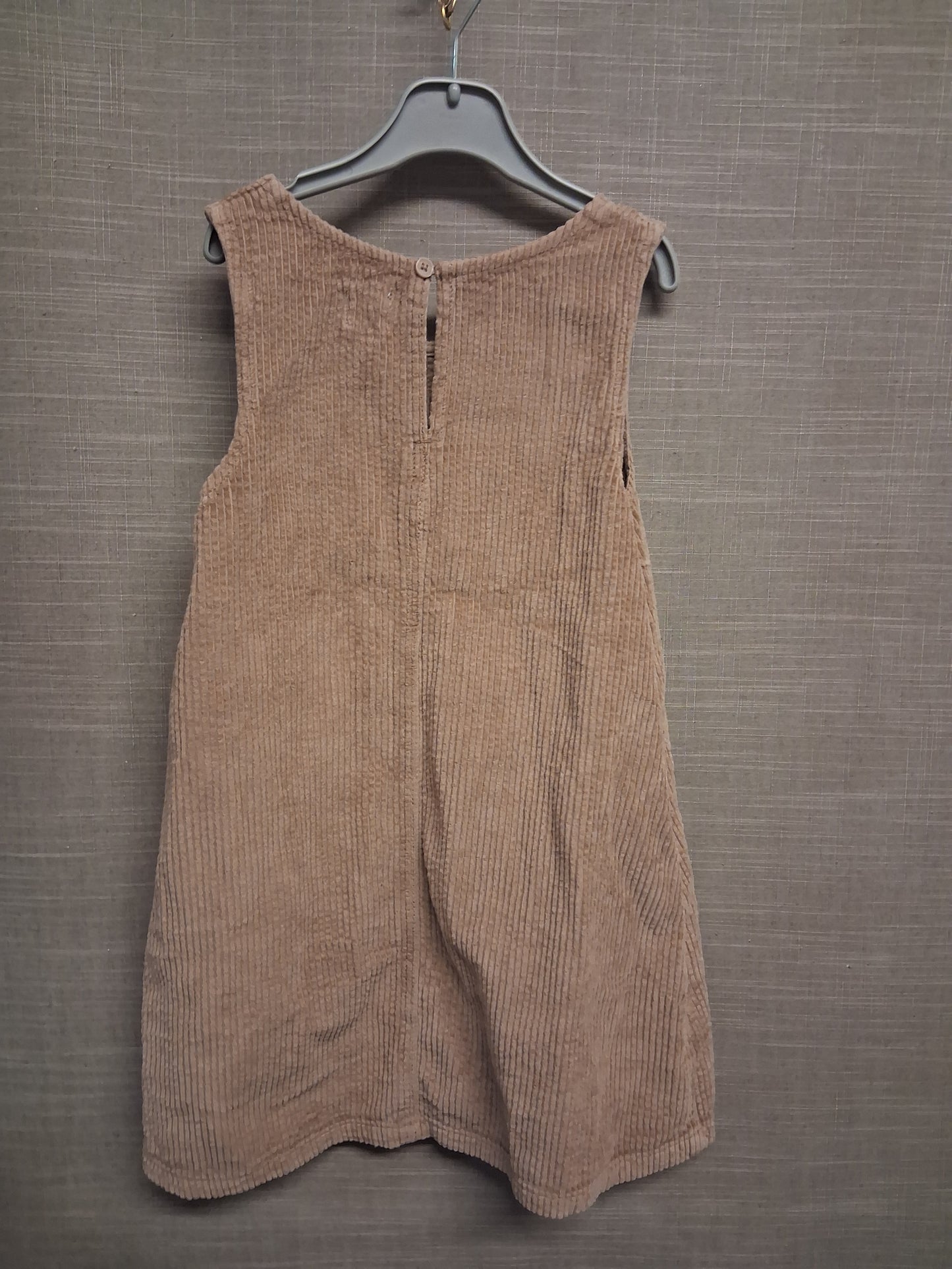 John Lewis Girl Light Brown Corduroy Pinafore Dress Age 8 Years