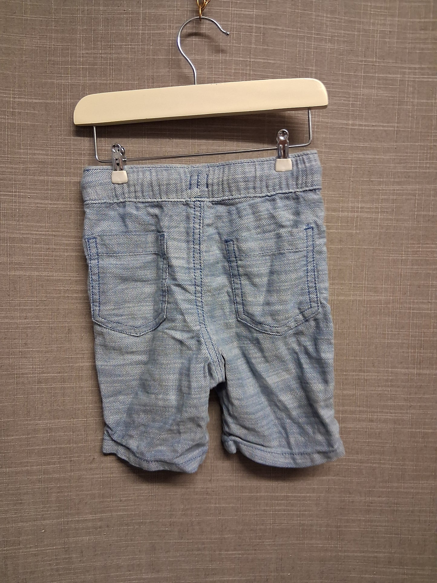 Nutmeg Boys Blue Shorts Elastic Waist Age 12-18 Months 100% Cotton