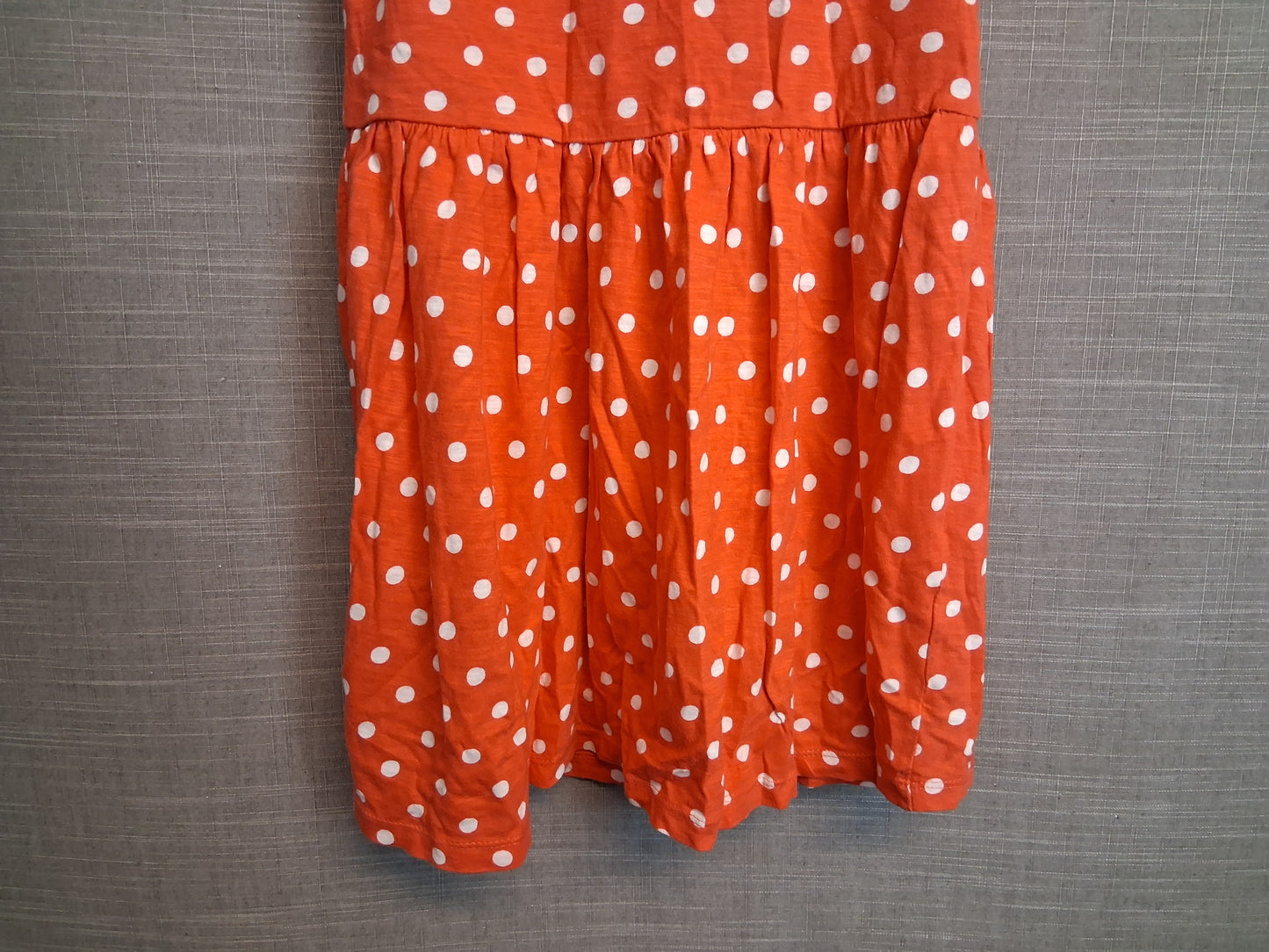 Next Girls Red Spotty Sleeveless Dress Age 9 Years
