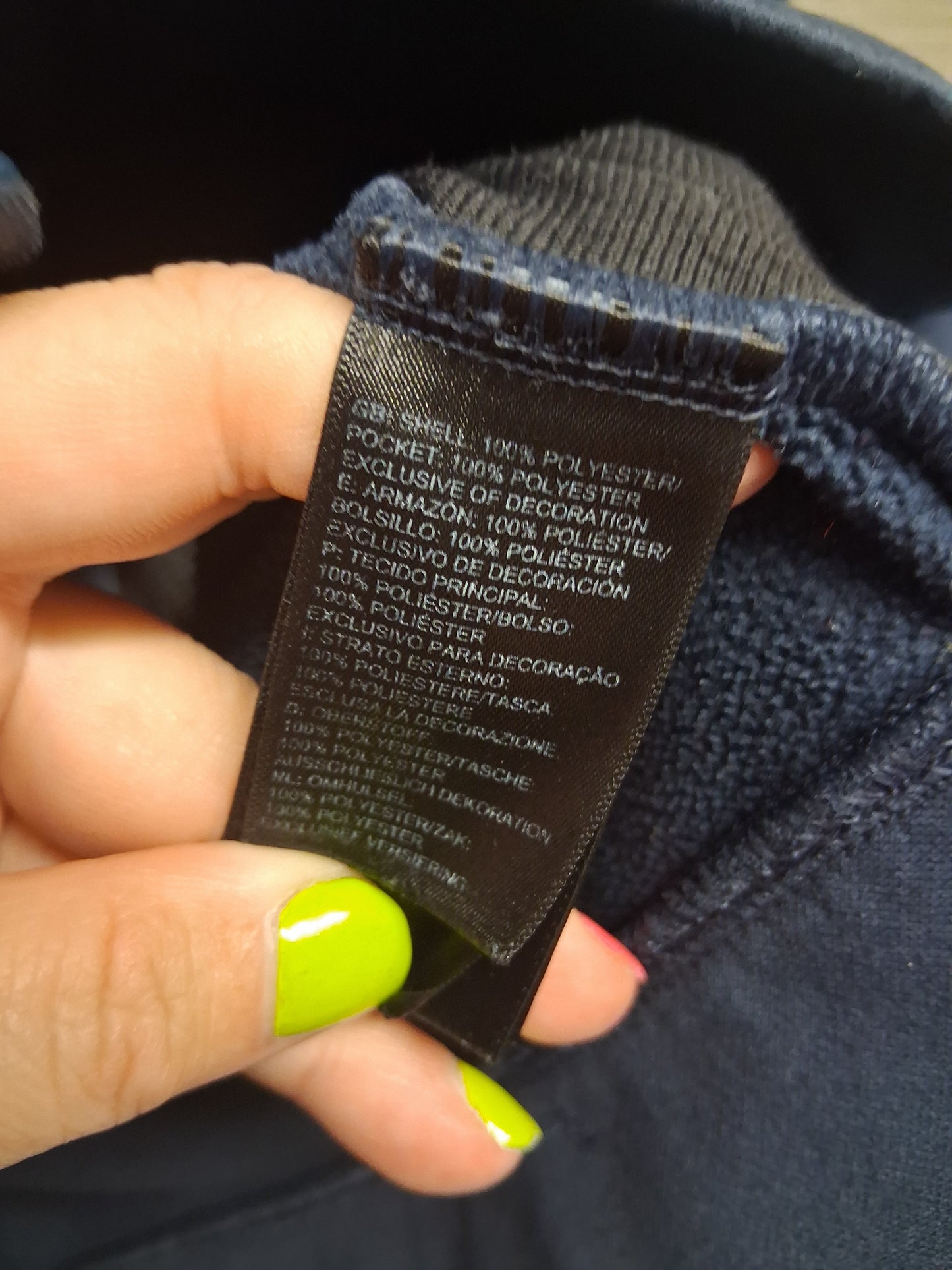 The North Face Boys Blue Full Zip Hoodie Jacket Read Description