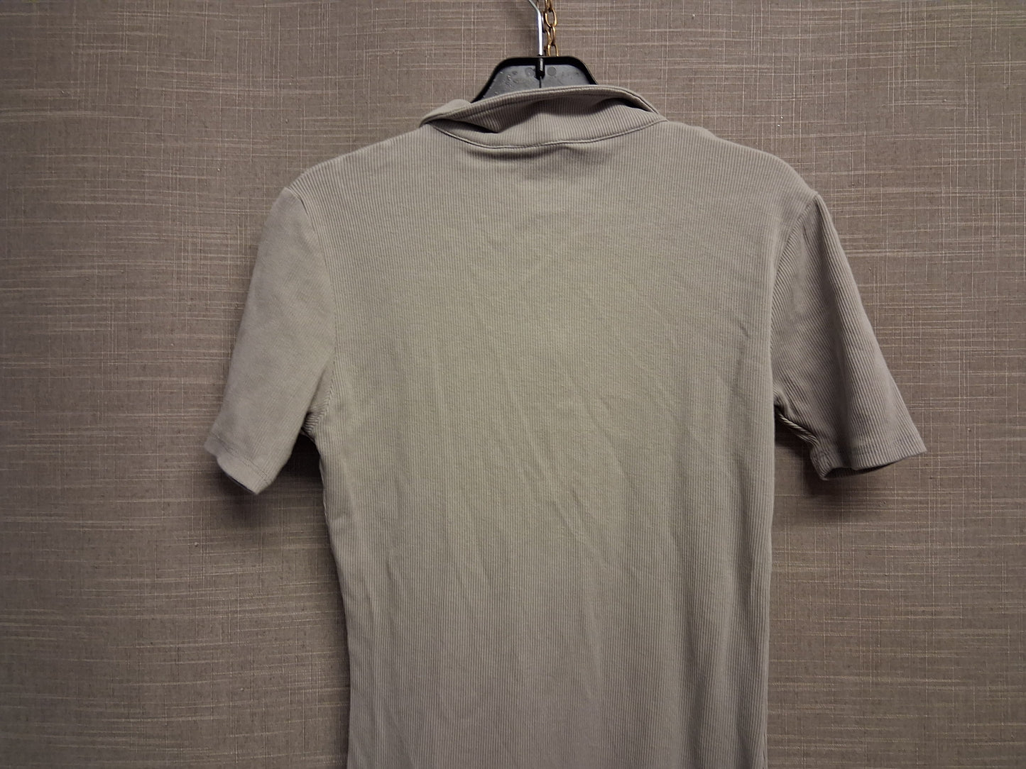 Matalan Grey T-Shirt Dress Short Sleeve Zip Detail Age 15 Years