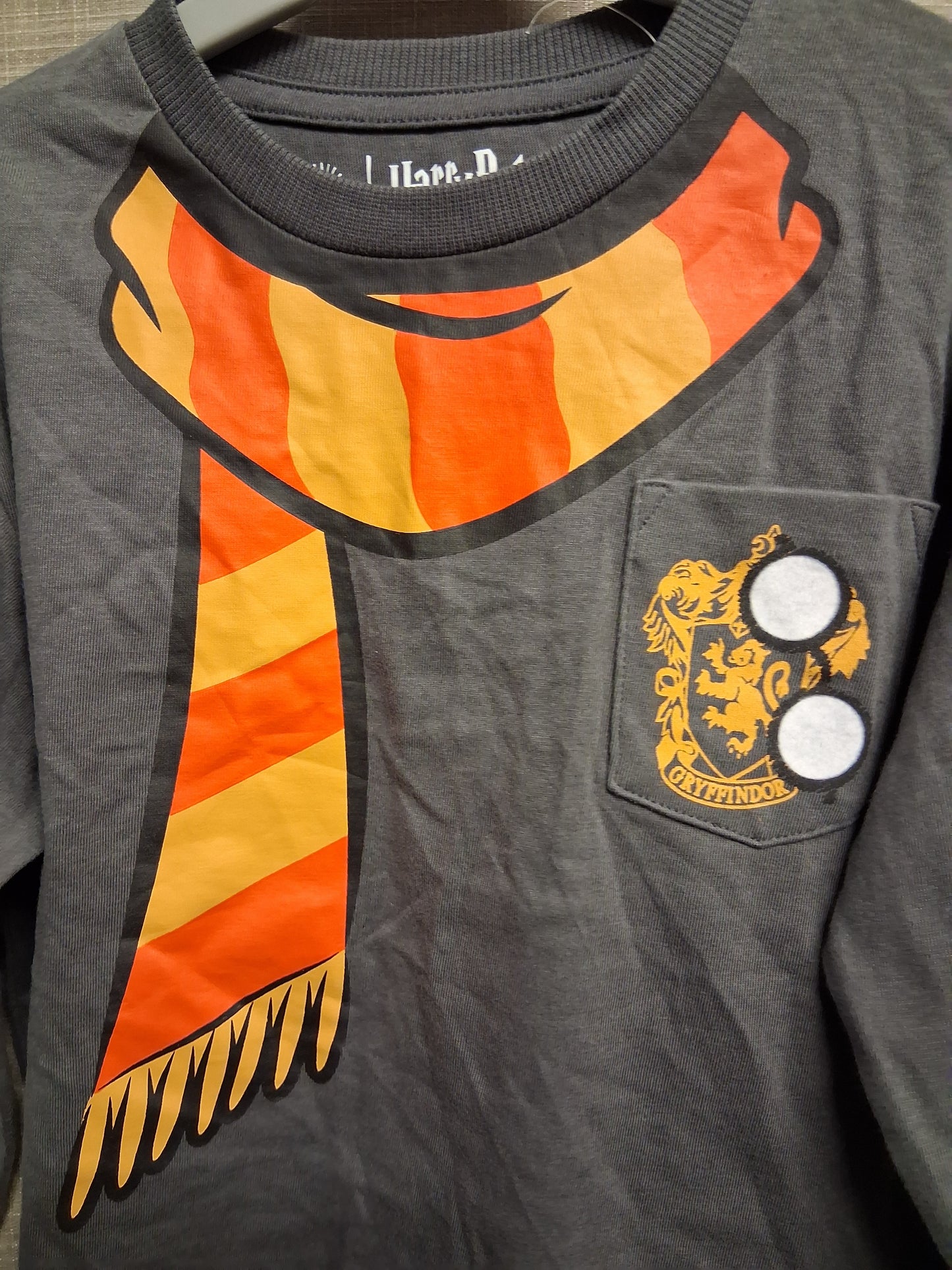 Harry Potter F&F Grey Long Sleeve Boys T-Shirt Age 3-4 Years