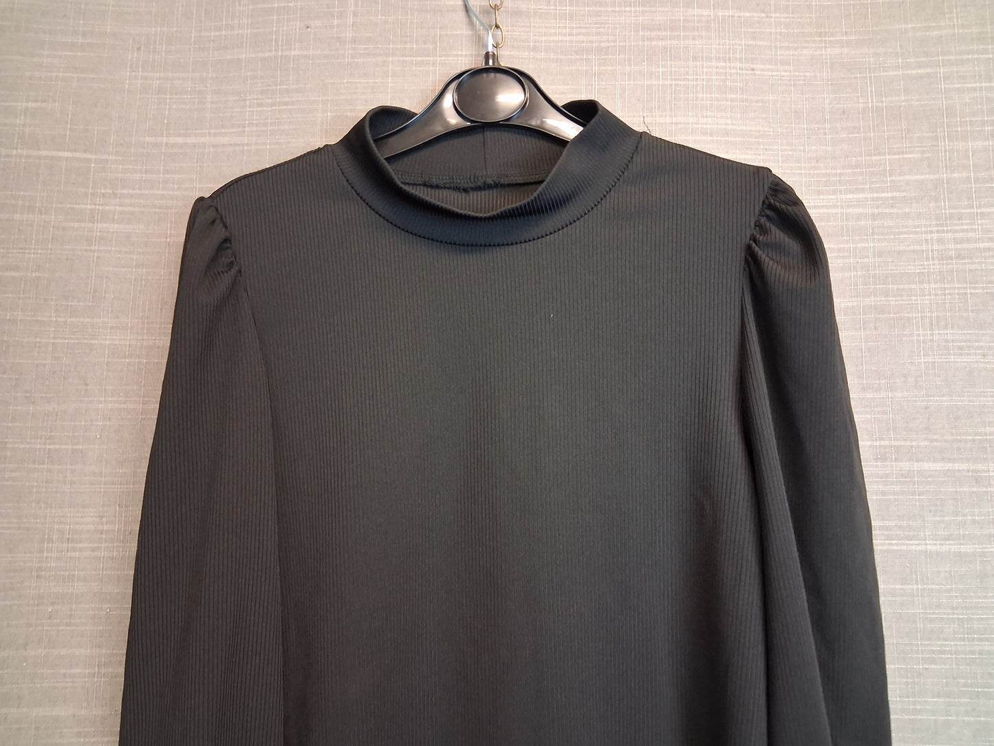 Shein Girl Black Long Sleeve Top High Neck Age 13 Years