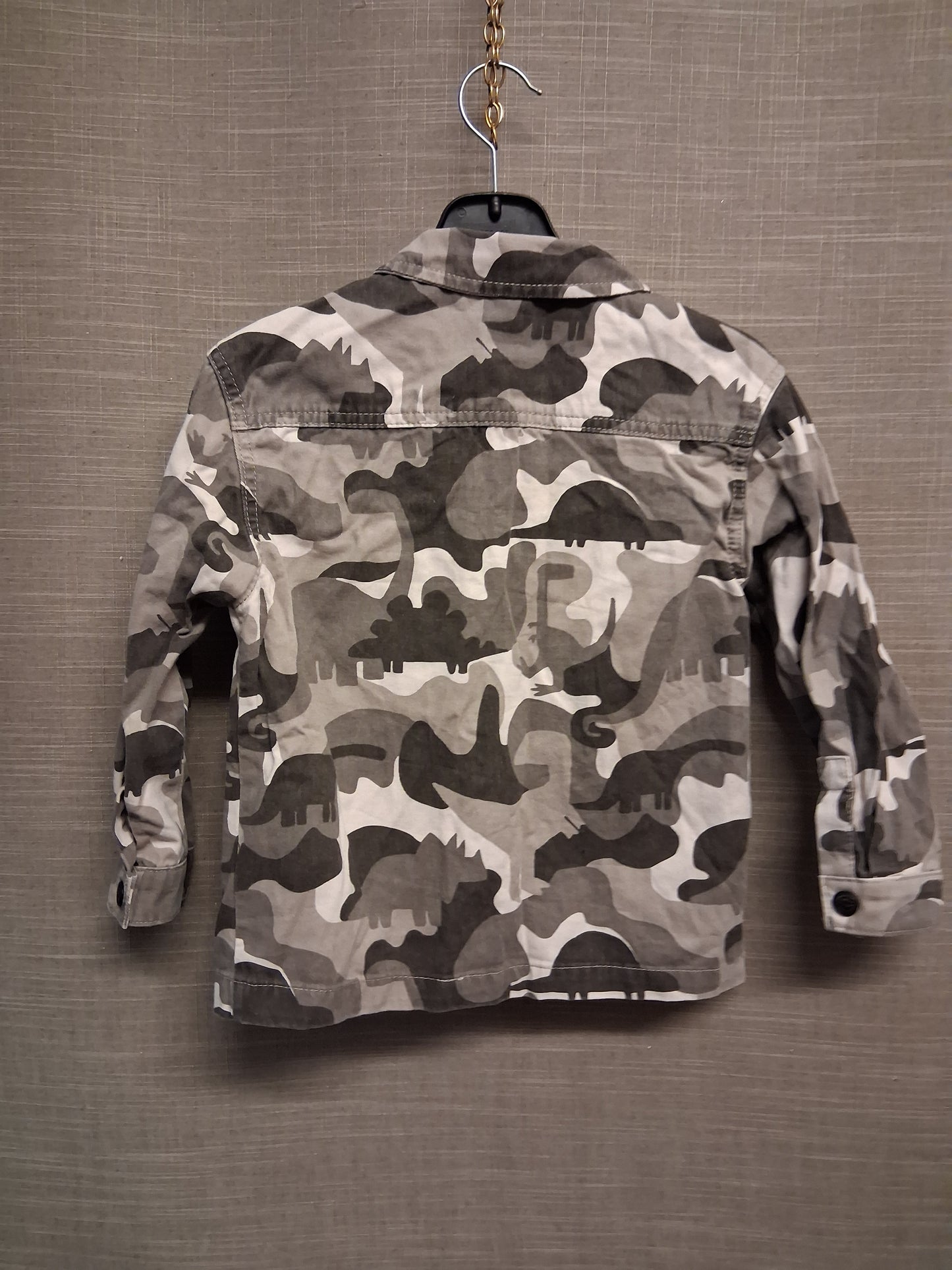 F&F Boys Camoflague Denim Style Shirt Grey Tones Age 5-6 Years