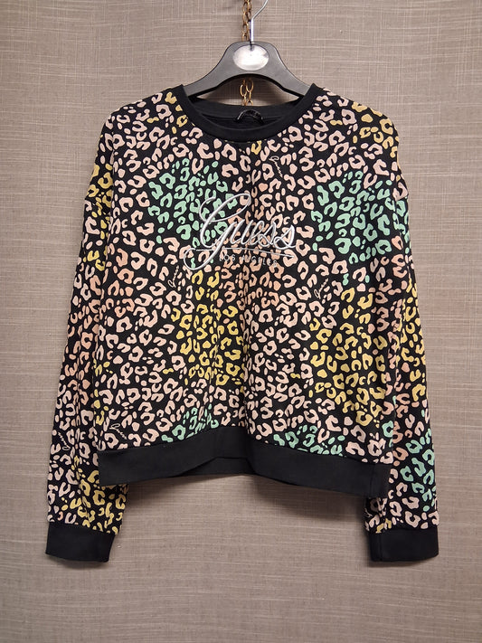 Guess Girls Leopard Multicolour Sweater Age 12 Years