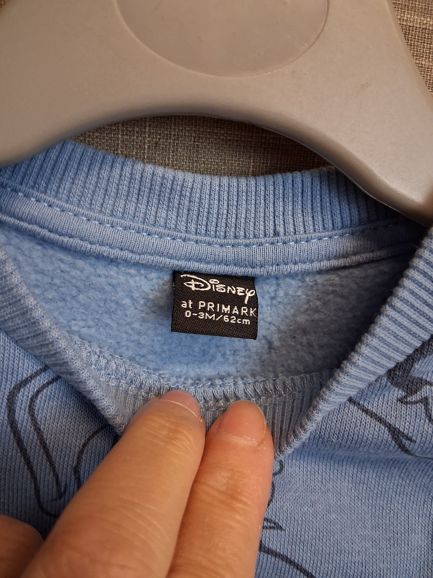 Primark Disney Donald Duck Sweater Blue Age 0-3 Months
