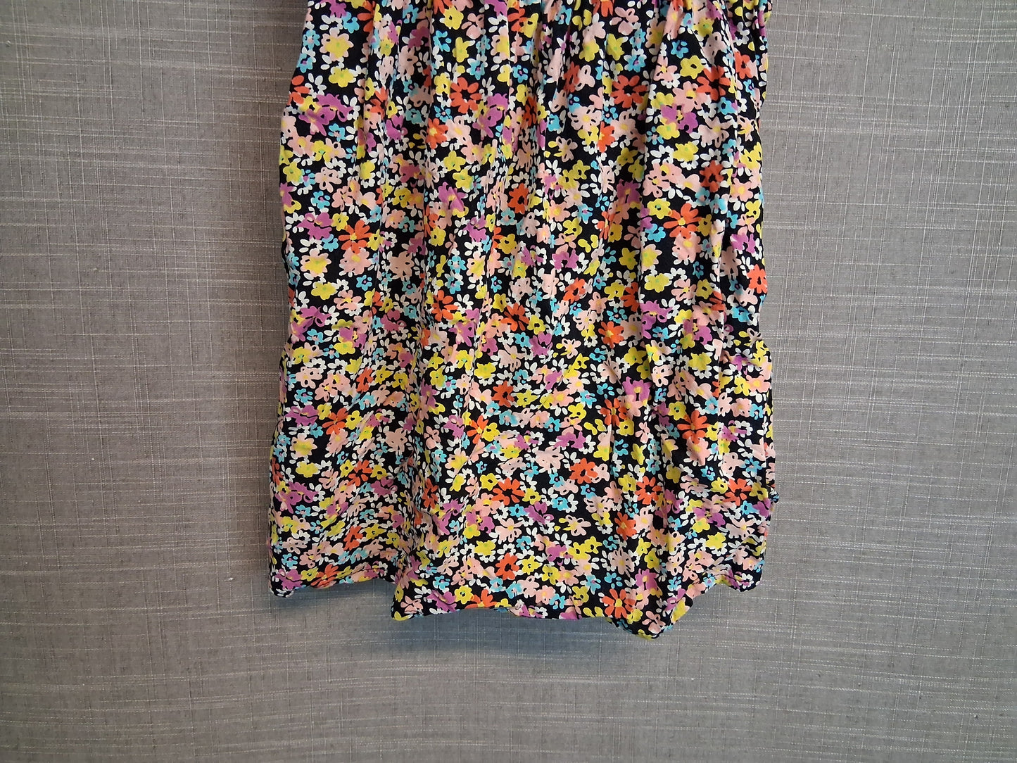 Primark Girls Multicolour Floral Off the Shoulder Dress Age 7-8 Years