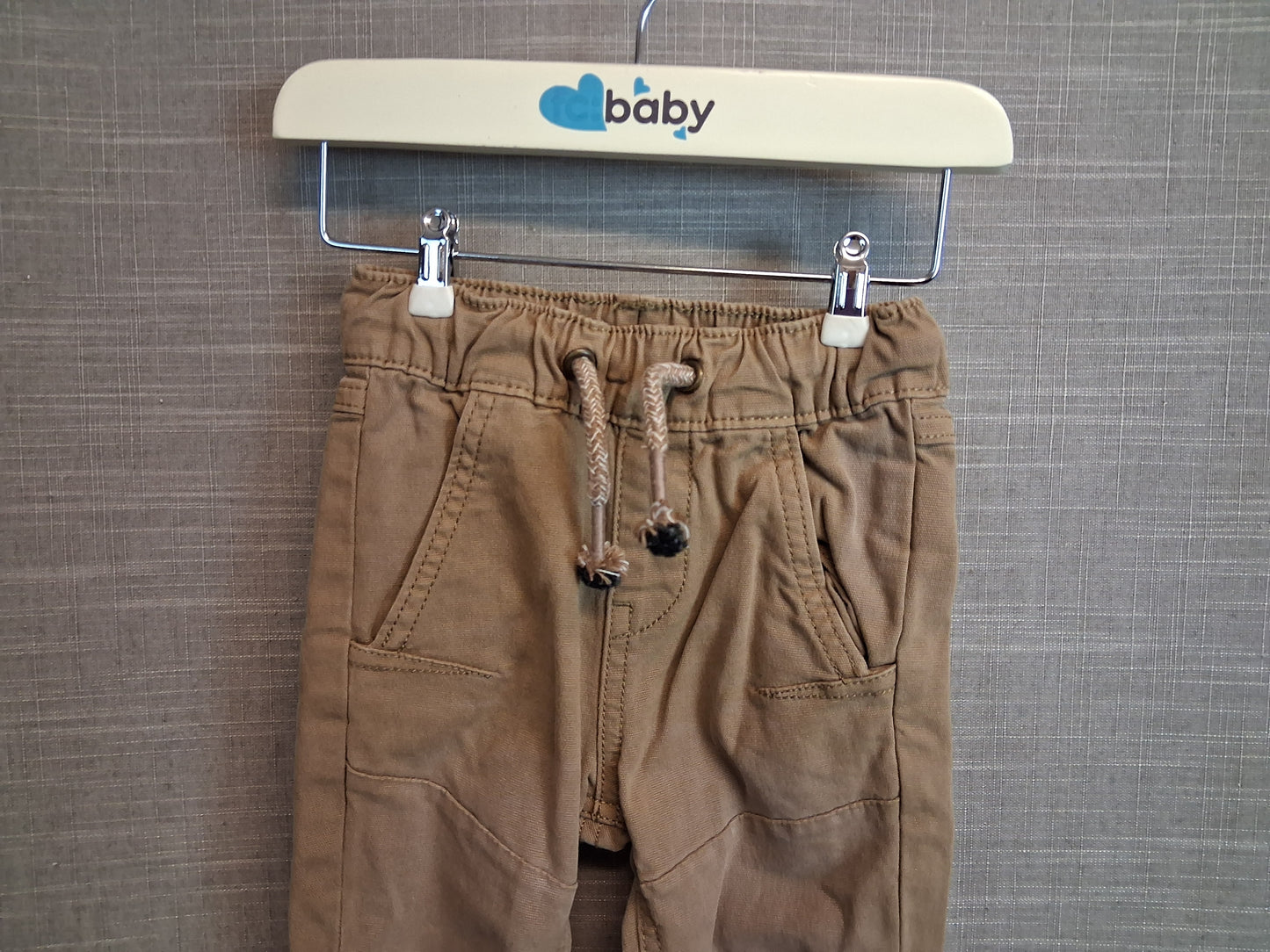 Marks and Spencer Boys Chino Brown Trousers Age 6-9 Months