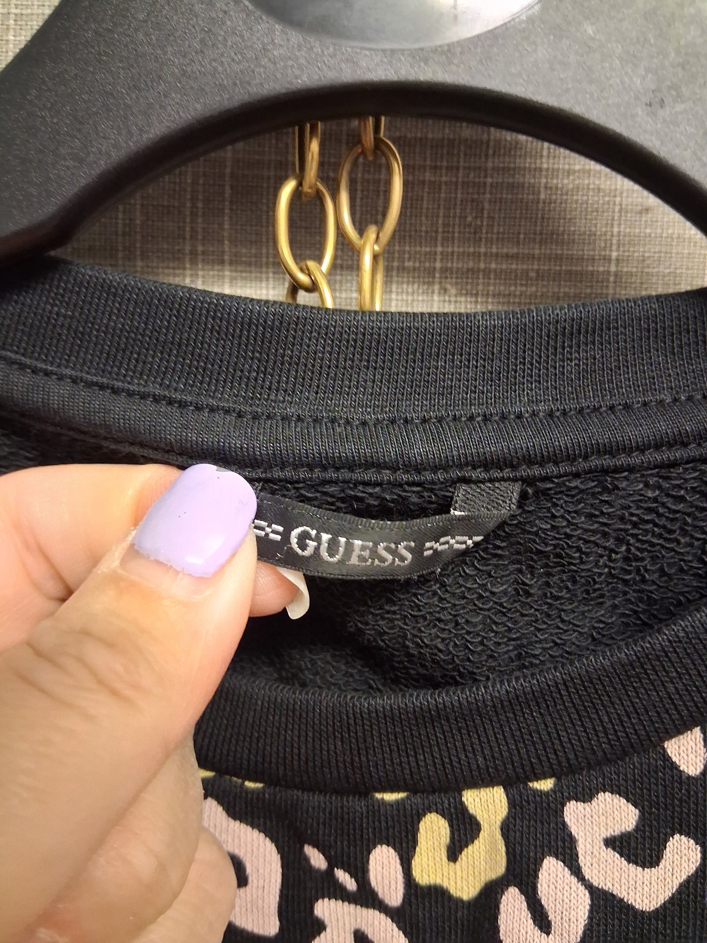 Guess Girls Leopard Multicolour Sweater Age 12 Years