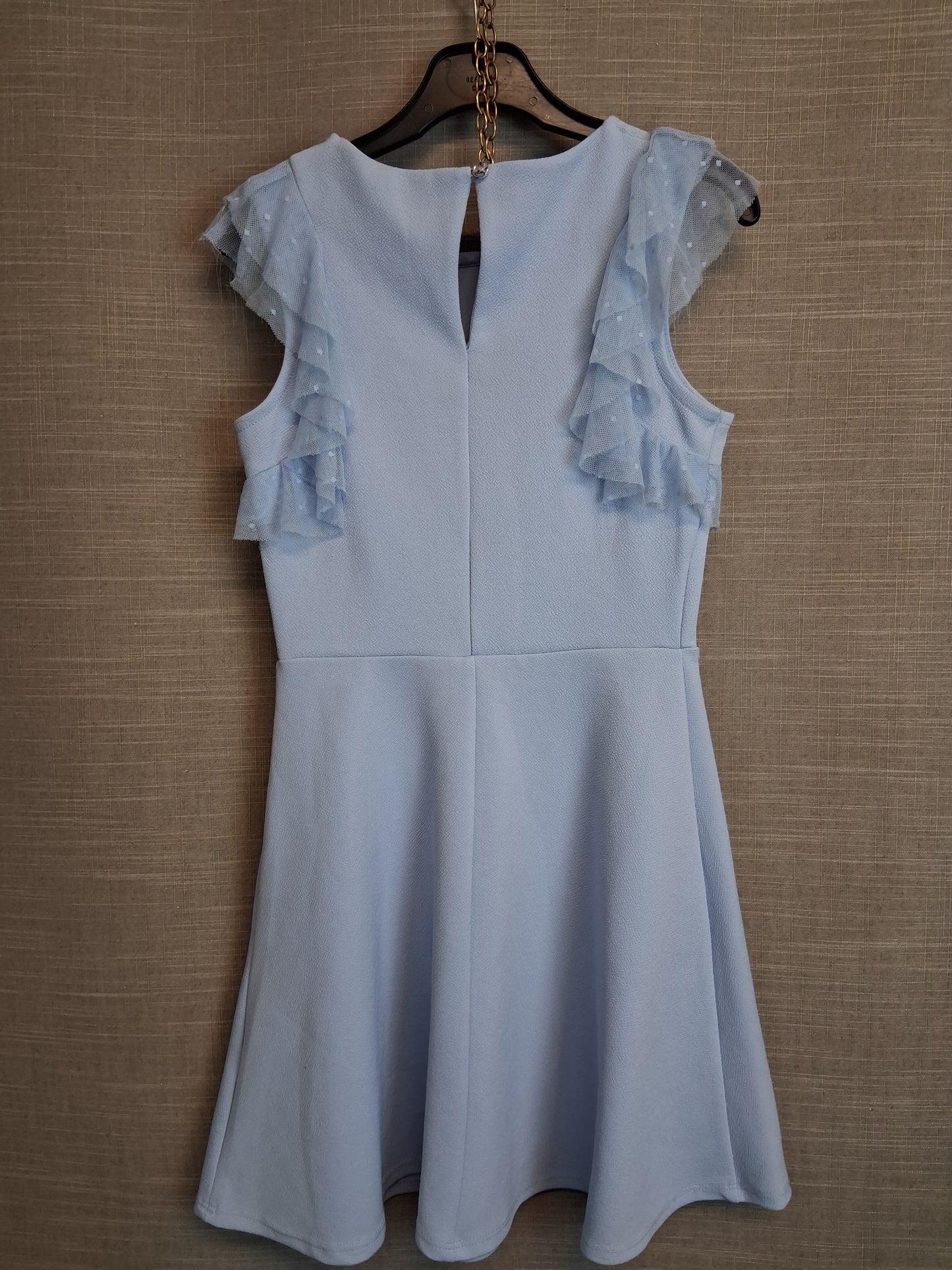 River Island Girls Blue Dress Age 9-10 Years