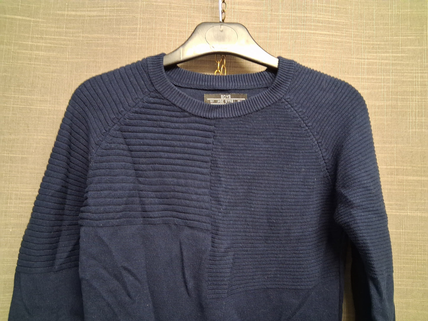 Matalan Boys Blue Knitted Sweater Age 6 Years