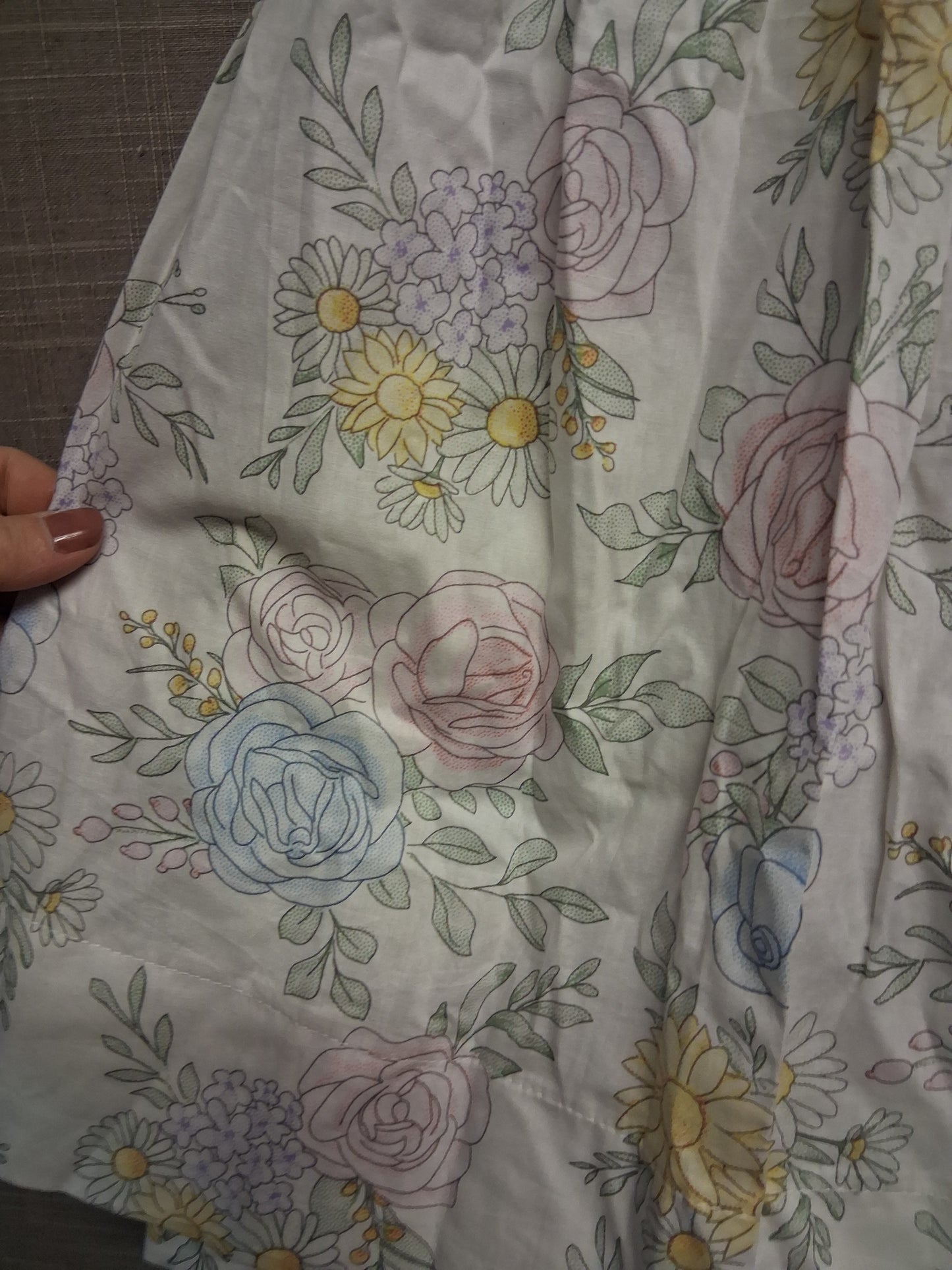 Lil Cactus Girls Floral A Line Dress Short Sleeve 100% Cotton Age 3 Years