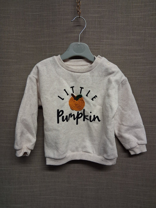 F&F Halloween Sweater 'Little Pumpkin' Age 12-18 Months
