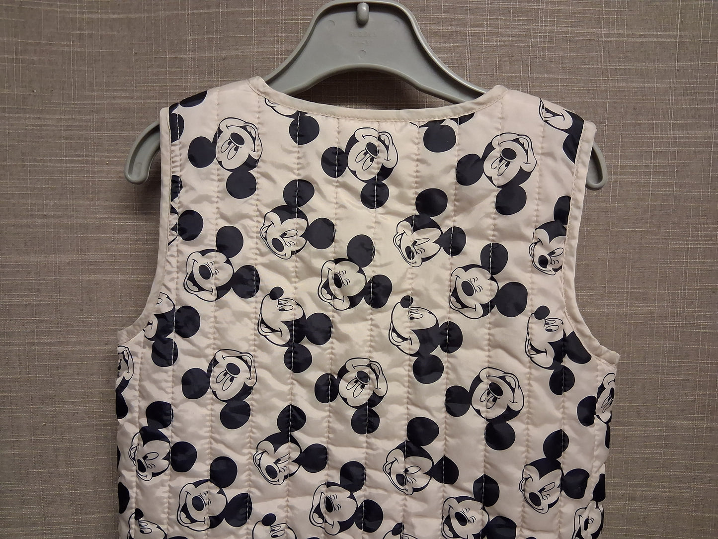 Disney Baby Boys Beige Mickey Mouse Body Warmer Gilet Age 3-4 Years