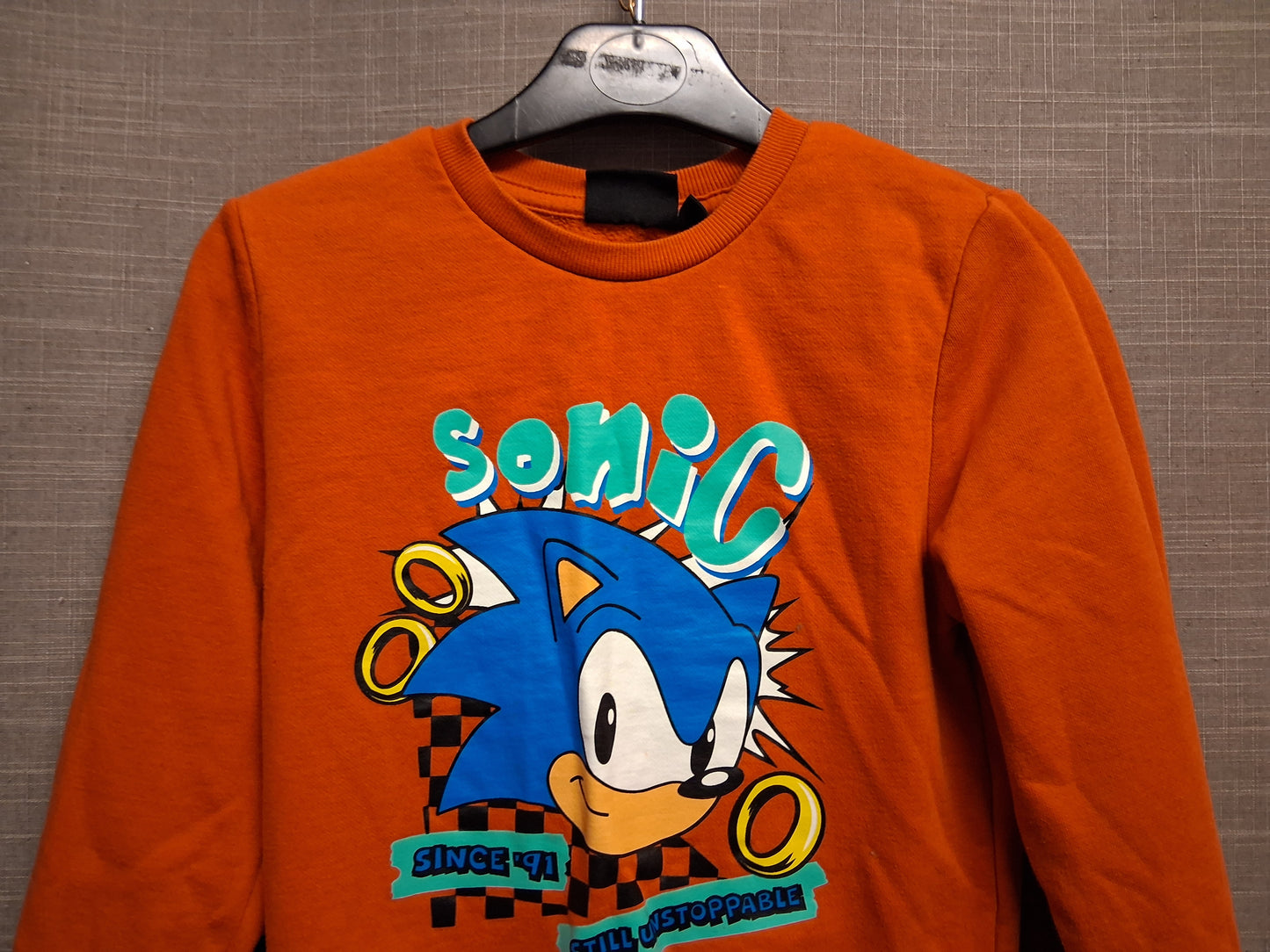 Primark Sonic The Hedgehog Sweater Orange Age 6-7 Years