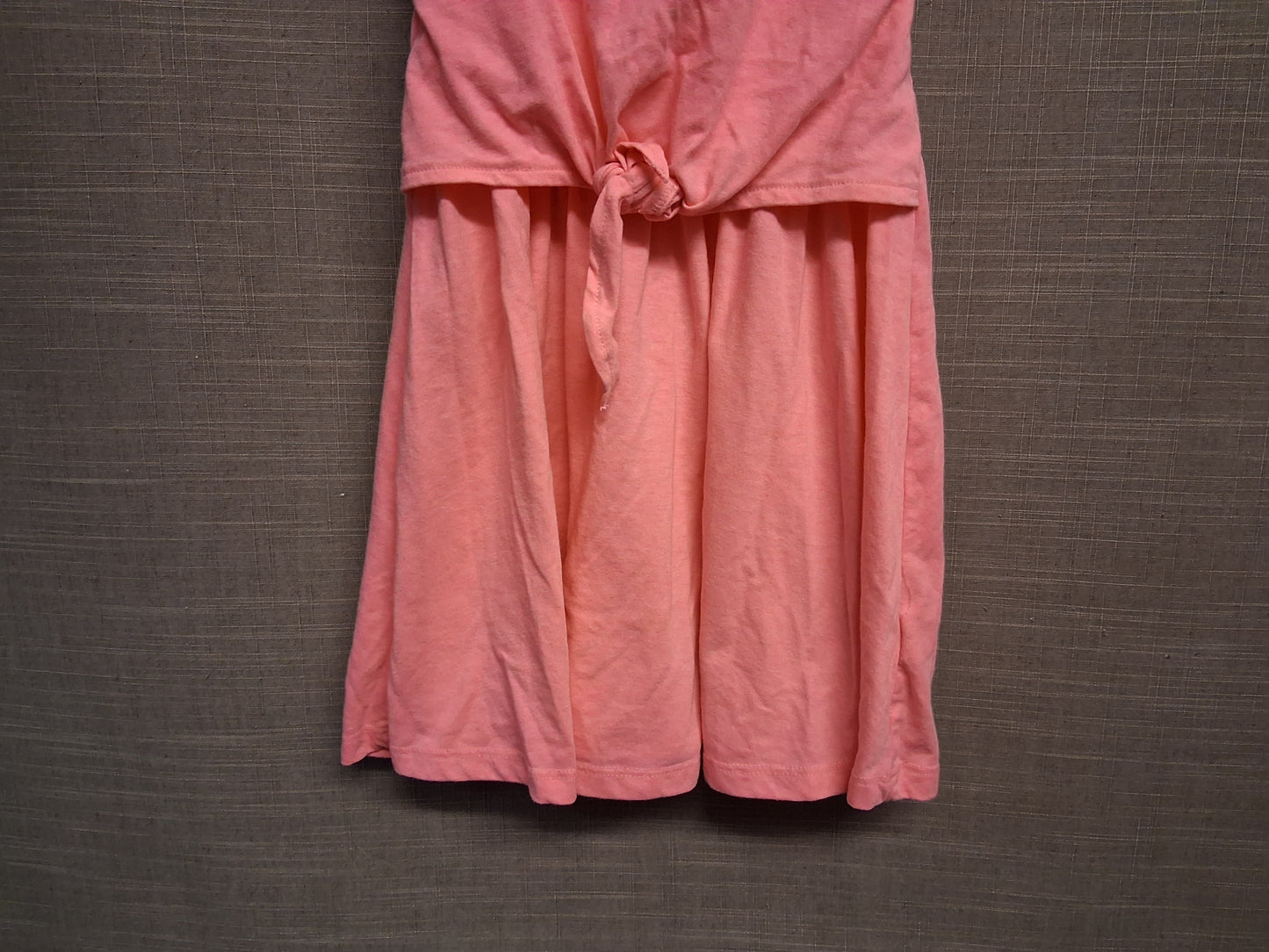 TU Coral Pink Jersey Summer Dress Strappy Knot Front Age 5 Years