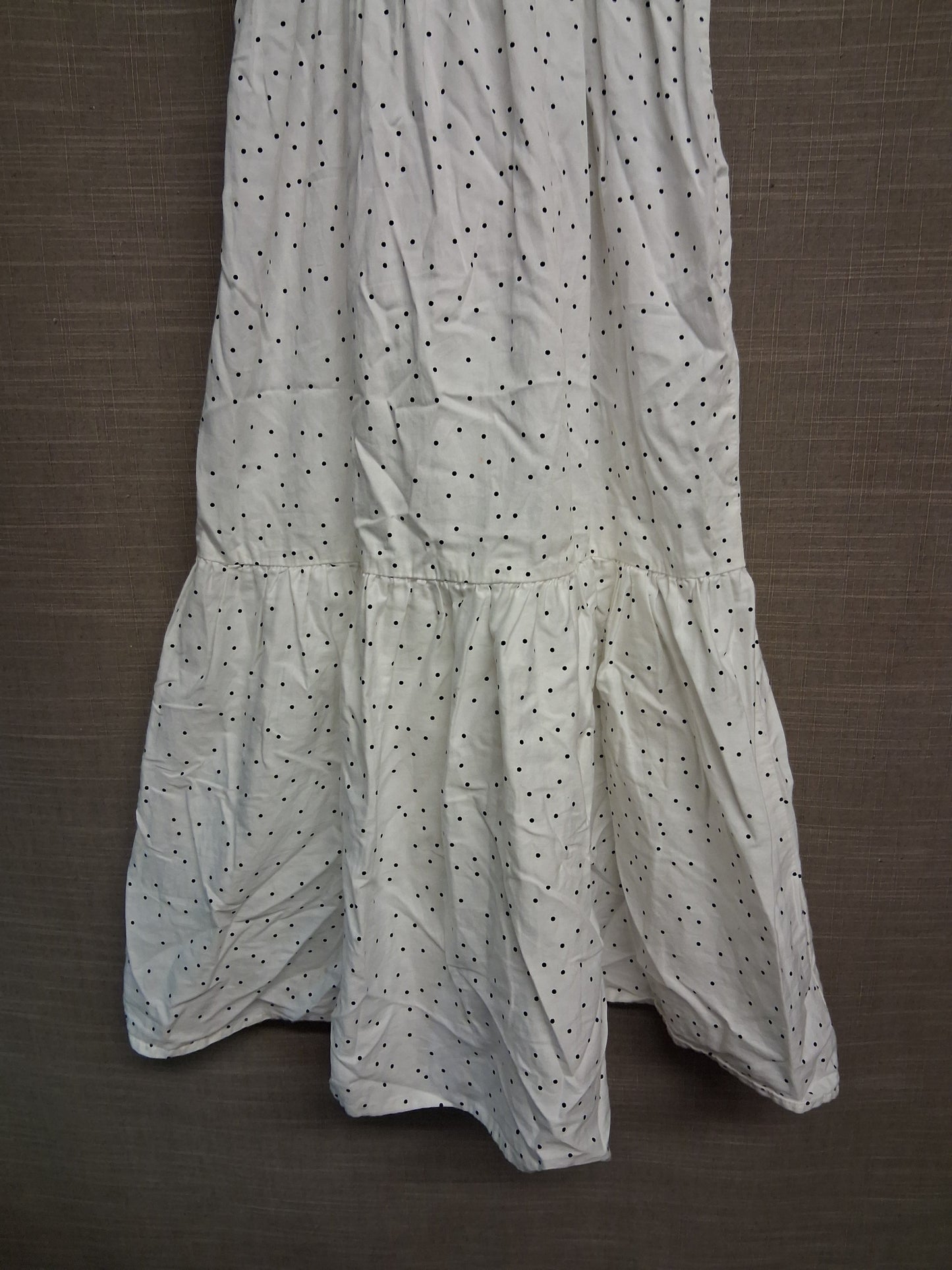 H&M Girls White Polka Dot 100% Cotton Age 6-7 Years