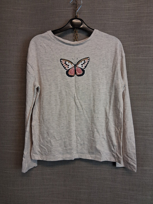TU Girls Long Sleeve Butterfly Print T-Shirt Age 10 Years