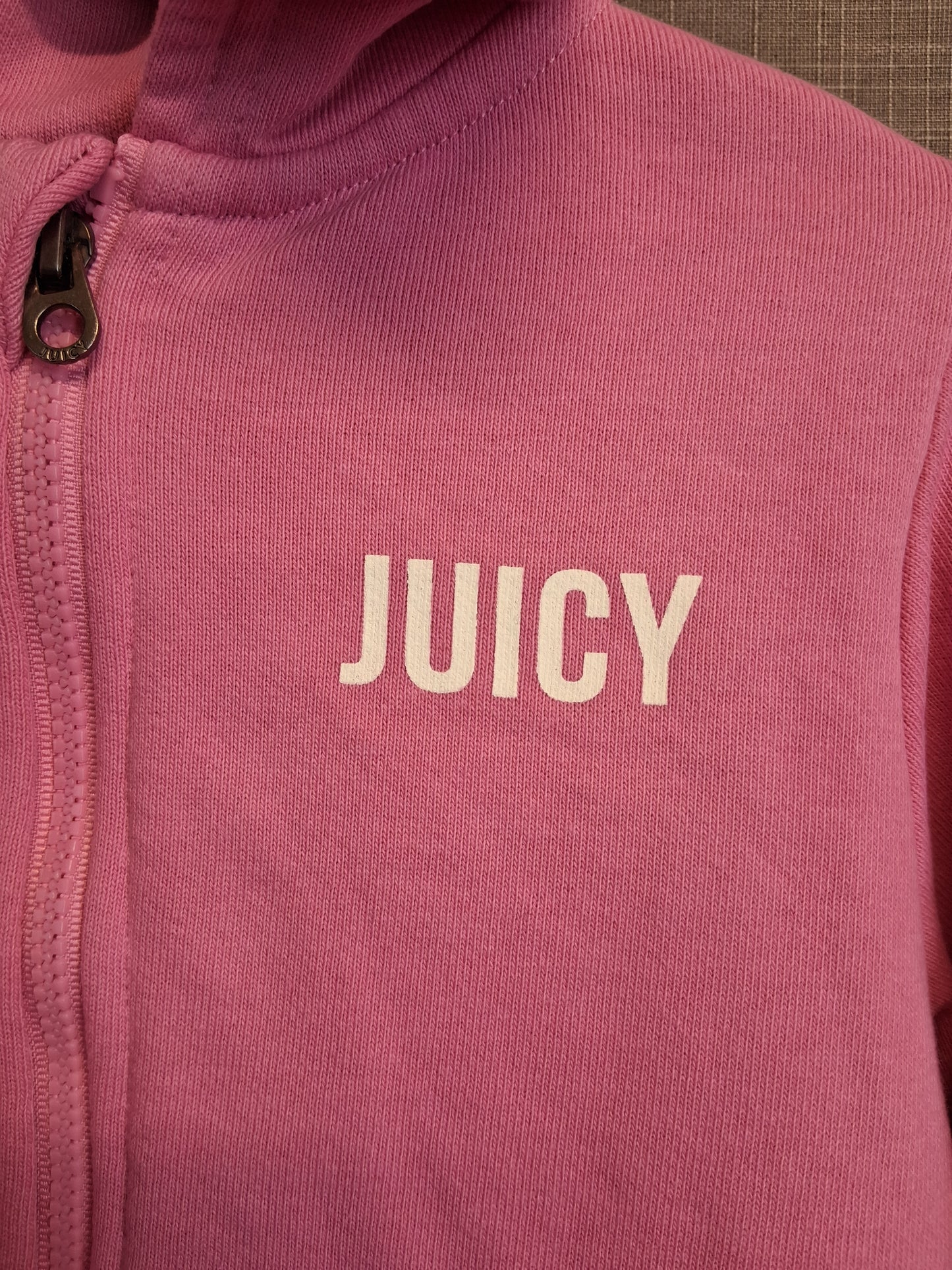 Juicy Couture Pink Hoodie Full Zip Jersey Age 3 Years