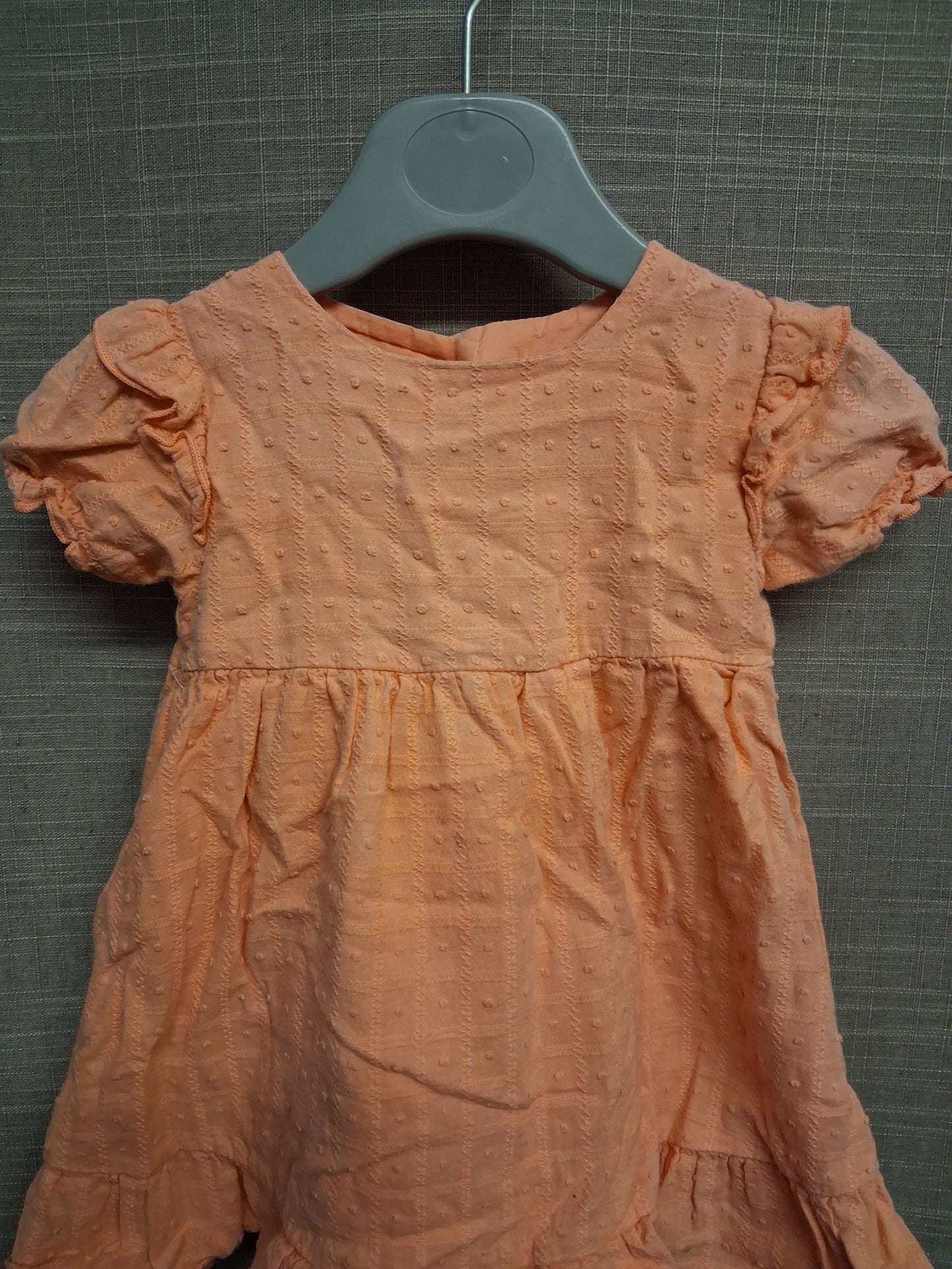 Nutmeg Girls Orange Summer Dress Age 6-9 Months