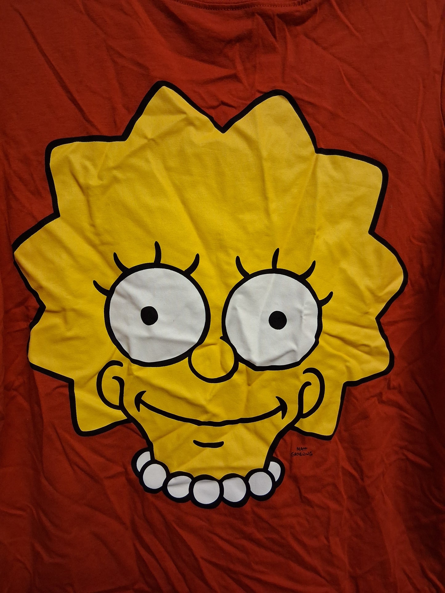 Next Girls The Simpsons Lisa Simpson Red Short Sleeve T-Shirt Age 15 Years