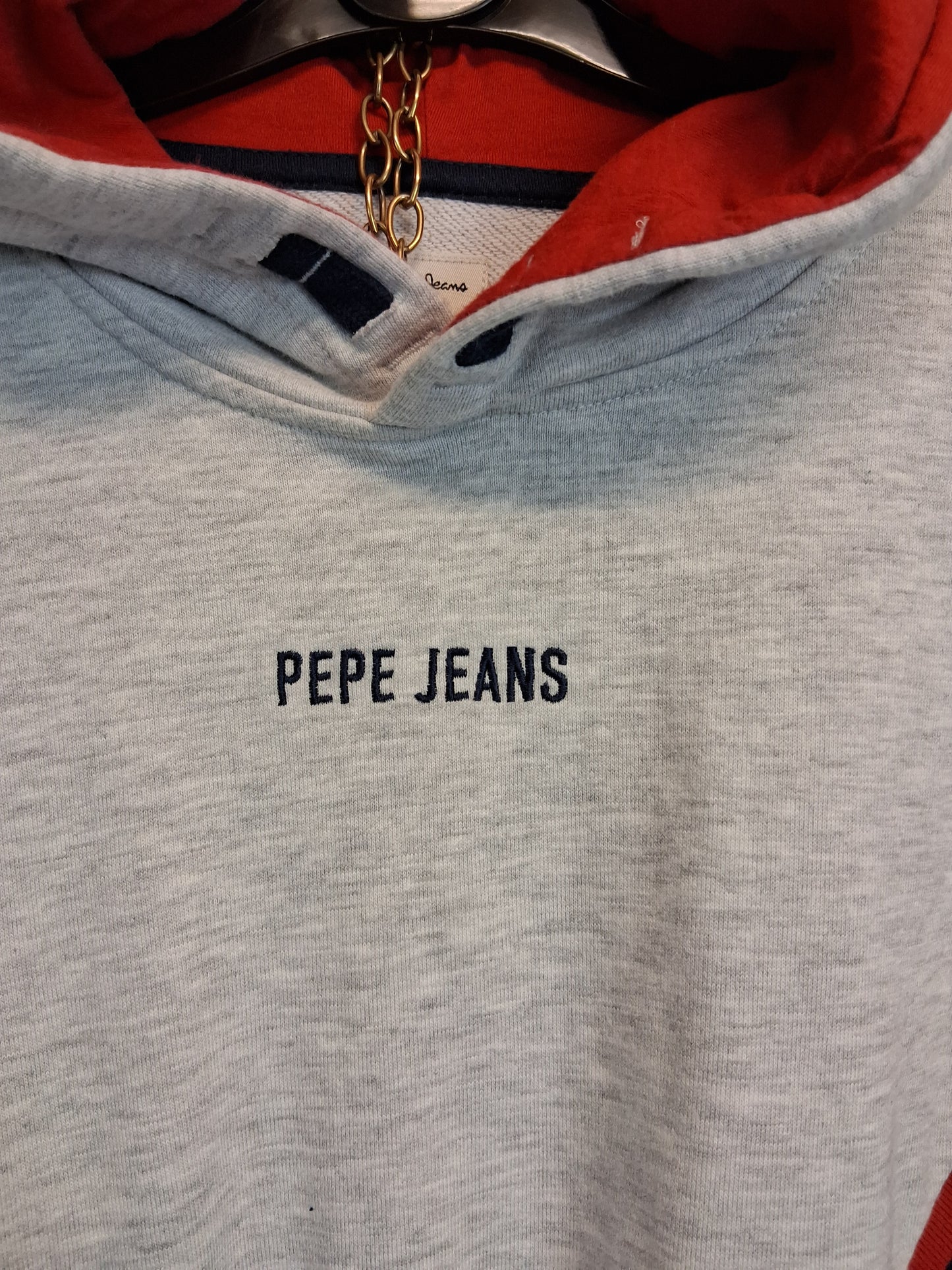 Pepe Jeans Girls Grey Jersey Hoodie Jumper Age 16 Years
