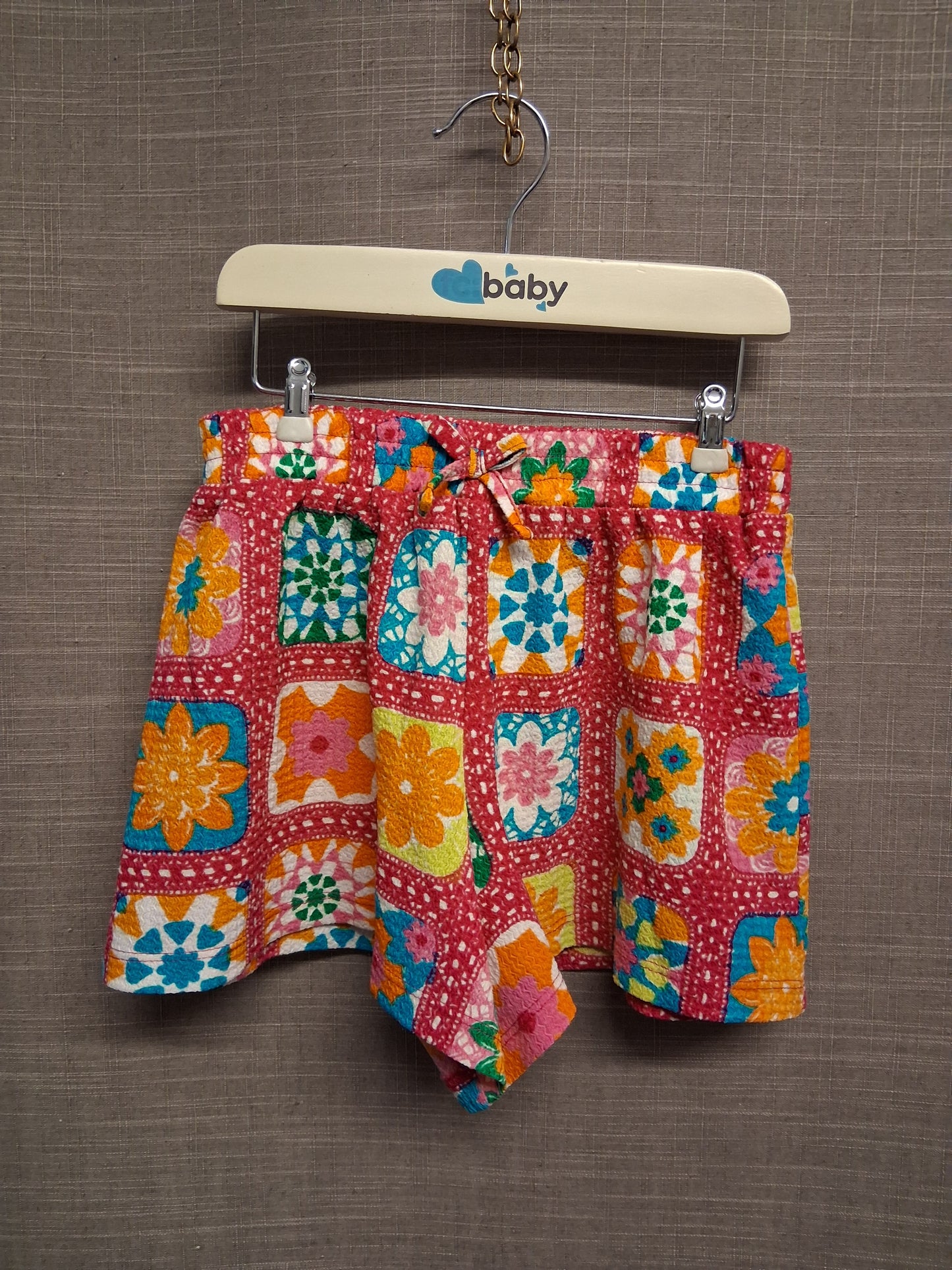Matalan Girls Multicolour Floral Patchwork Shorts Age 6 Years