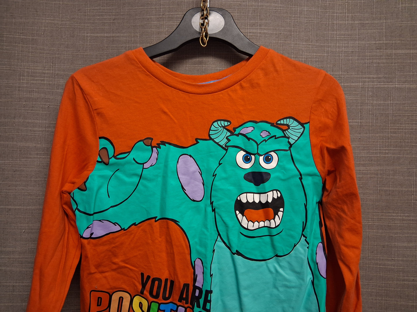 George Disney Monsters Inc Sully  Long Sleeve Red T-Shirt Age 6-7 Years