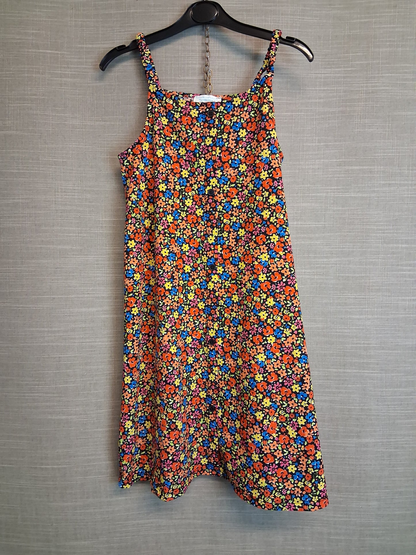 Primark Girls Multicolour Floral Strappy Sundress Age 10-11 Years