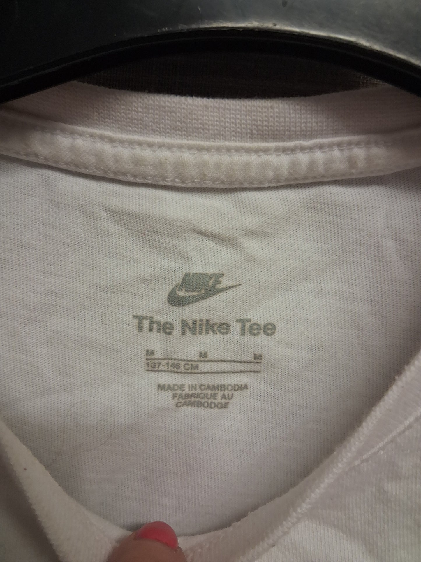 Nike Girls White Cropped Short Sleeve T-Shirt Age 8-10 Years
