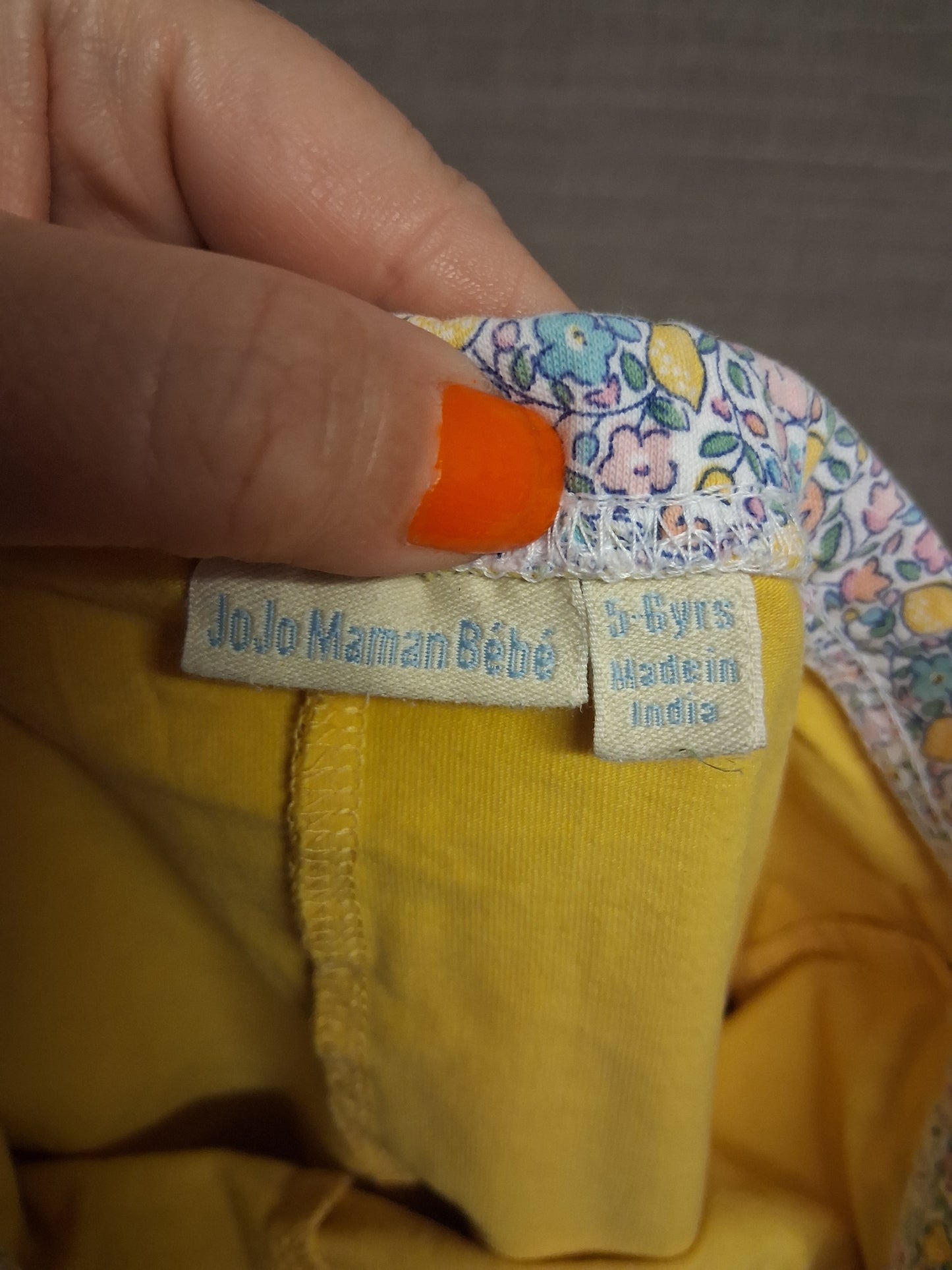 JoJo Maman Bebe Girls Skorts Multicolour Floral Jersey Age 5-6 Years