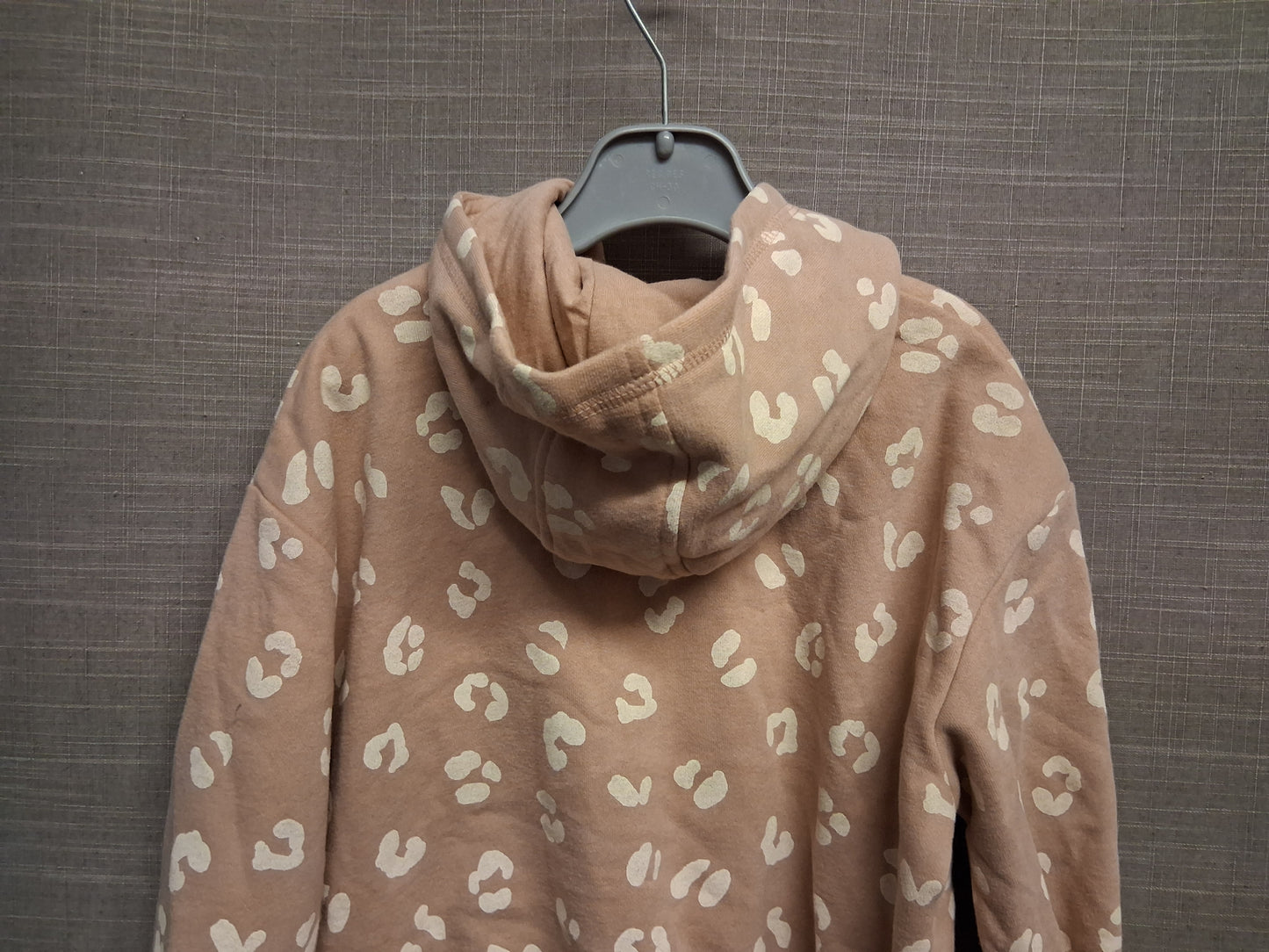 George Girl Beige Jersey Hoodie Animal Print Age 2-3 Years New