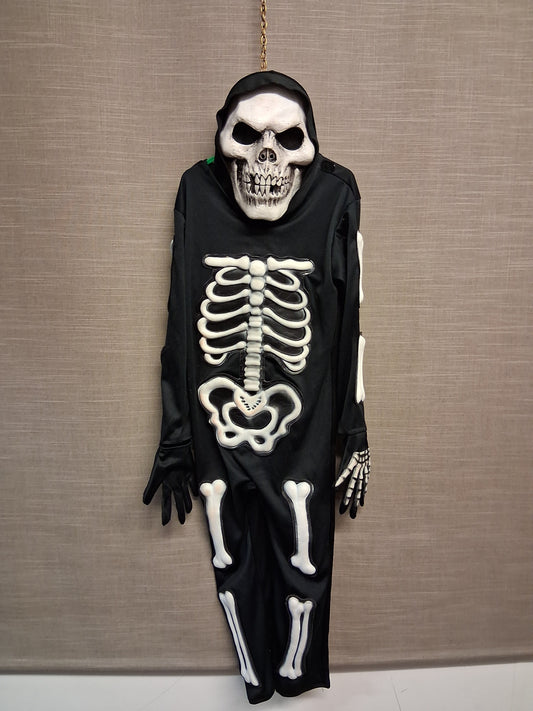 Halloween Skeleton Costume Boys Age  6-7 Years with Mask
