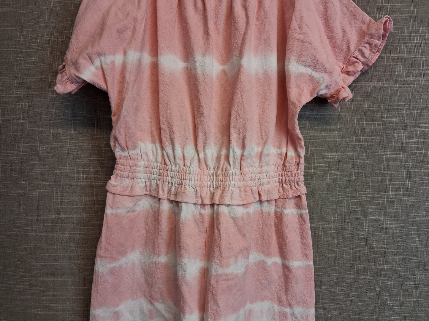 TU Girls Playsuit Pink Tie Dye Short Sleeve Age 9 Years